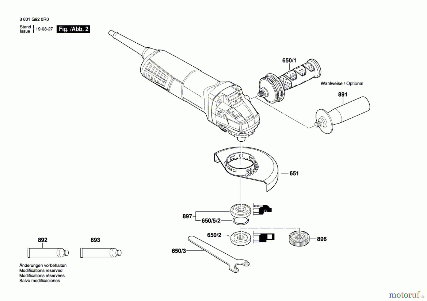 Bosch Werkzeug Winkelschleifer GWS 11-125 Seite 2