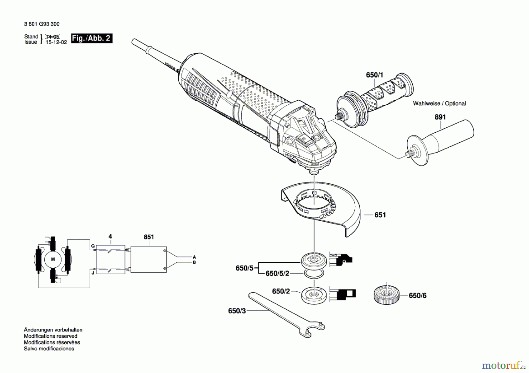 Bosch Werkzeug Winkelschleifer GWS 15-125 CIPX Seite 2