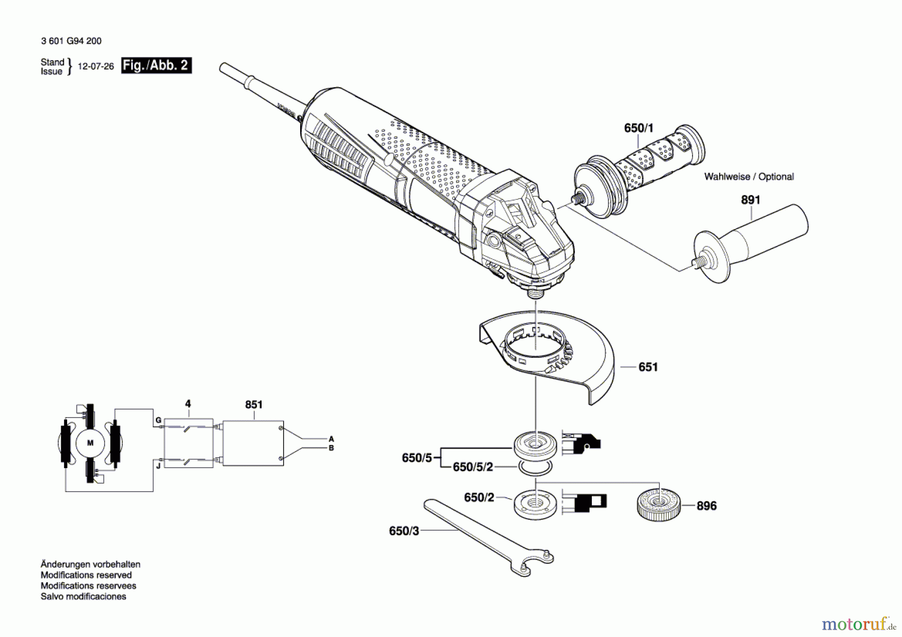 Bosch Werkzeug Winkelschleifer GWS 12-125 CIEP Seite 2