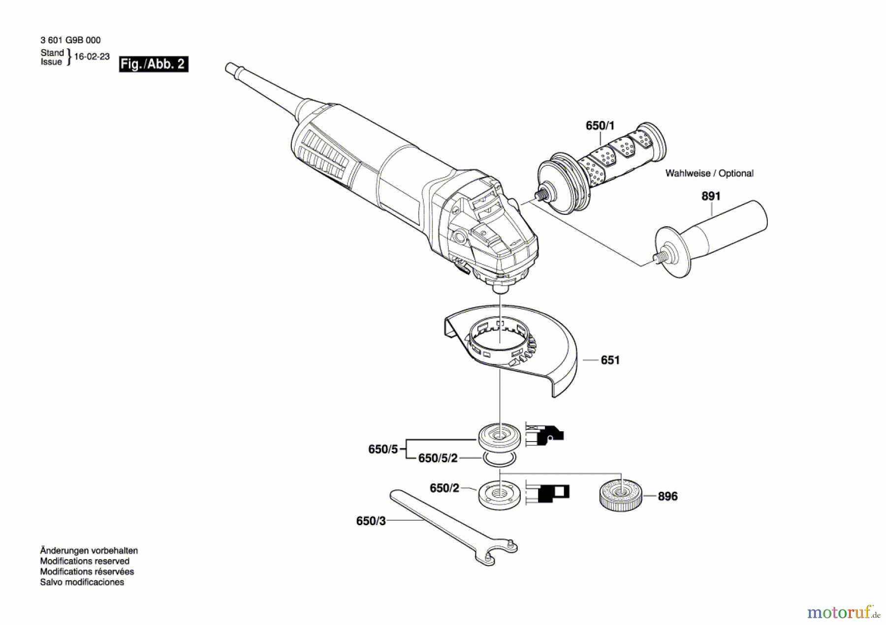  Bosch Werkzeug Winkelschleifer GWS 9-115 Seite 2