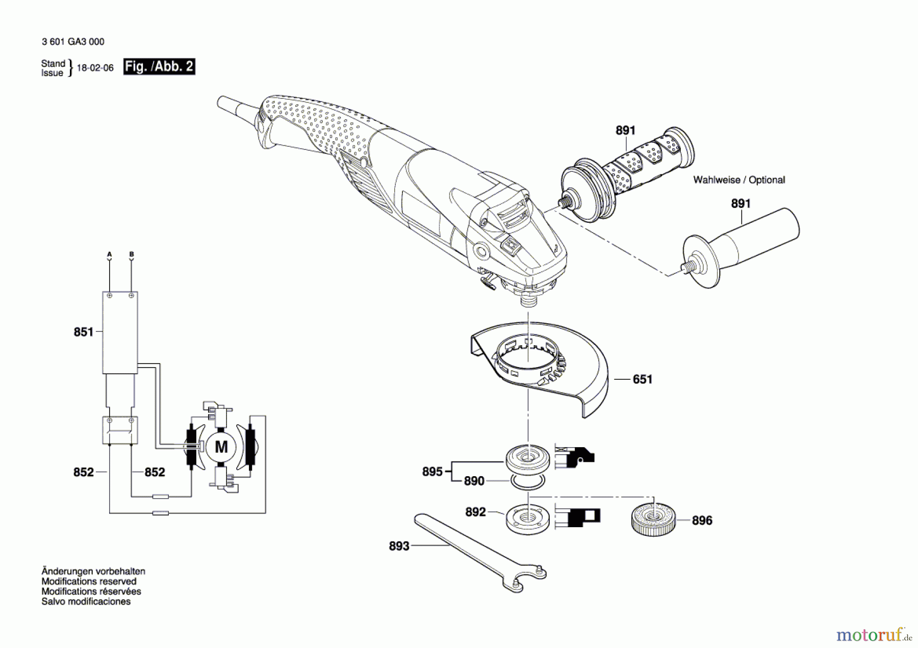 Bosch Werkzeug Winkelschleifer GWS 18-125 L Seite 2