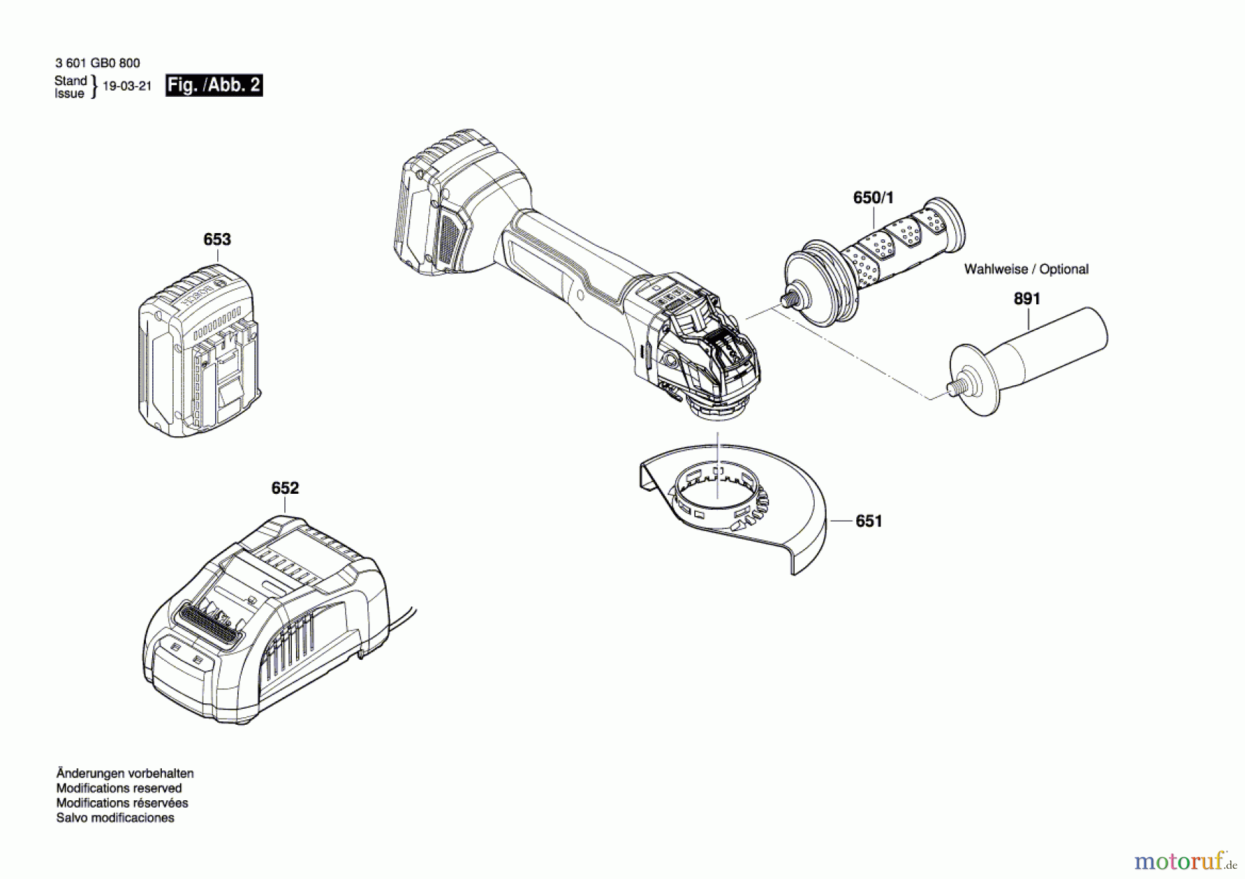  Bosch Akku Werkzeug Akku-Winkelschleifer GWX 18V-10 PSC Seite 2