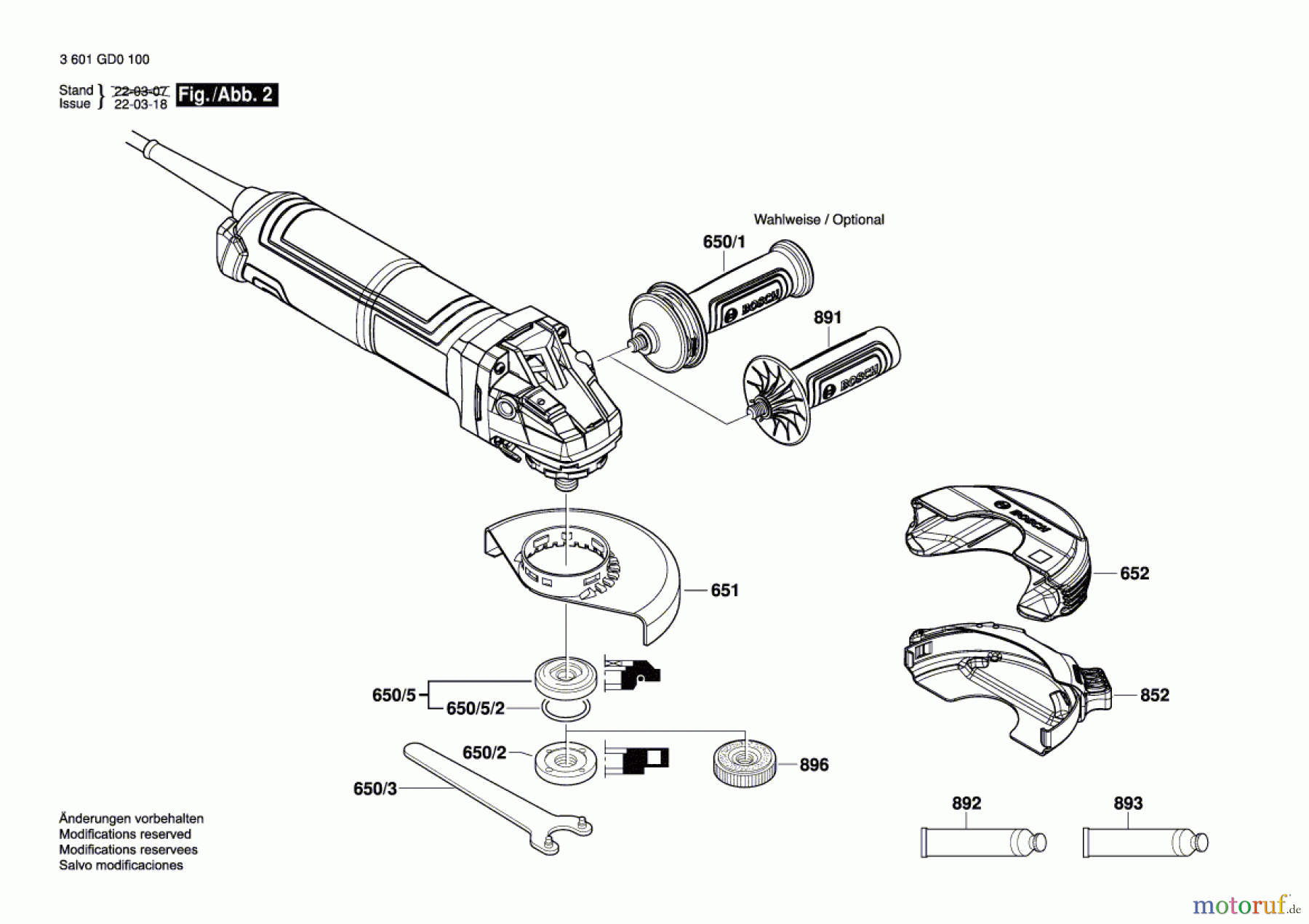 Bosch Werkzeug Winkelschleifer GWS 14-125 S Seite 2