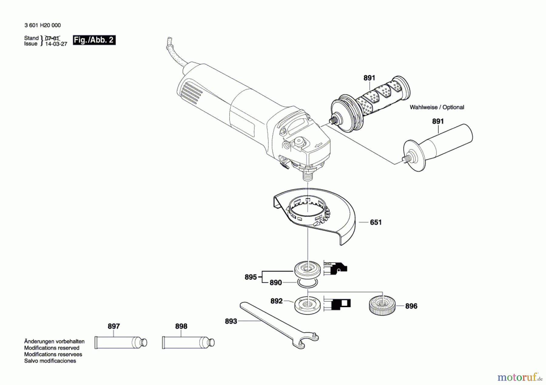 Bosch Werkzeug Winkelschleifer GWS 8-125 Seite 2