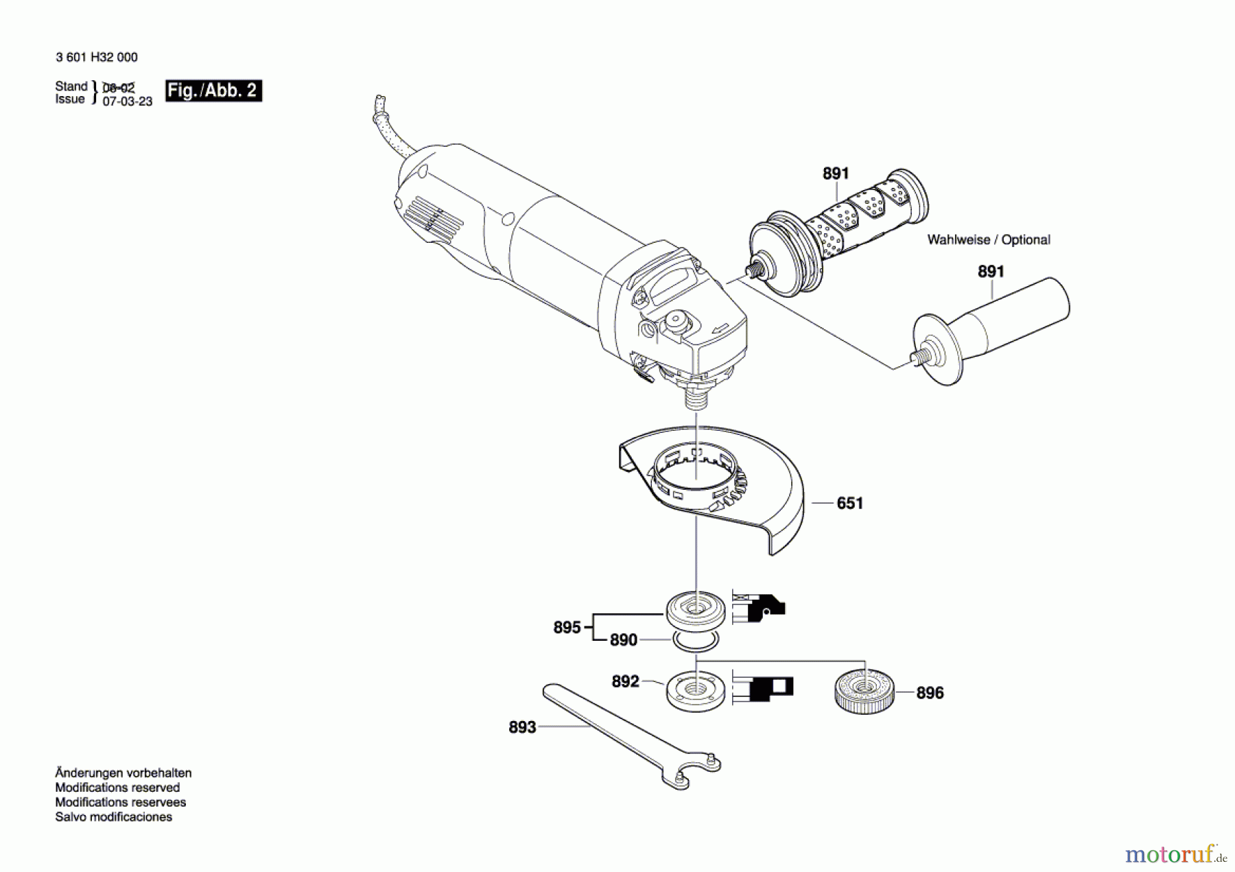 Bosch Werkzeug Winkelschleifer GWS 10-125 Z Seite 2