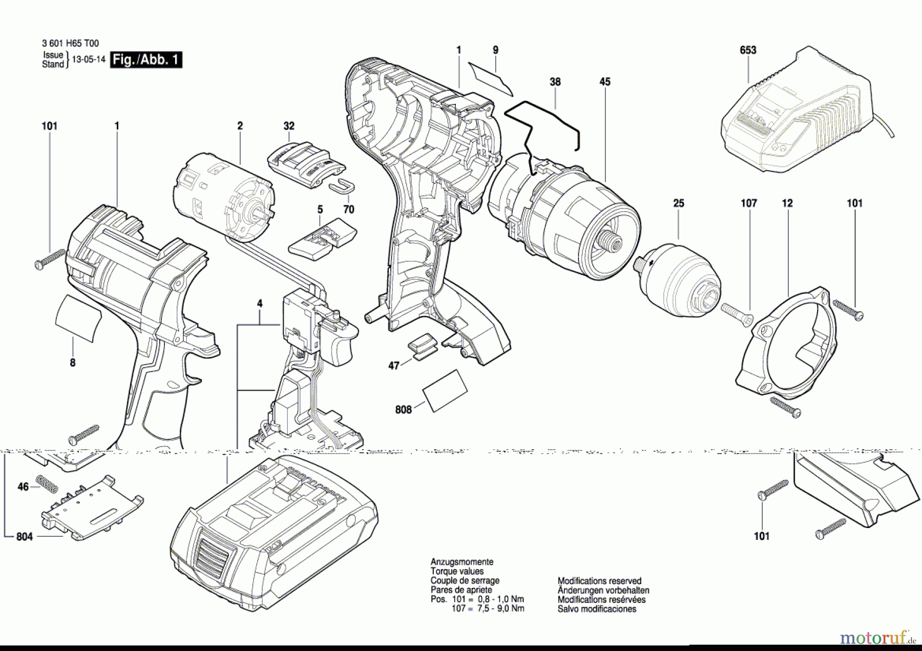 Bosch Akku Werkzeug Akku-Schrauber HDI 286 Seite 1
