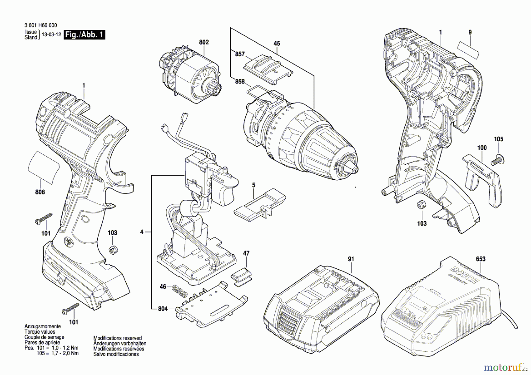 Bosch Akku Werkzeug Akku-Bohrschrauber GSR 14,4 V-LI Seite 1