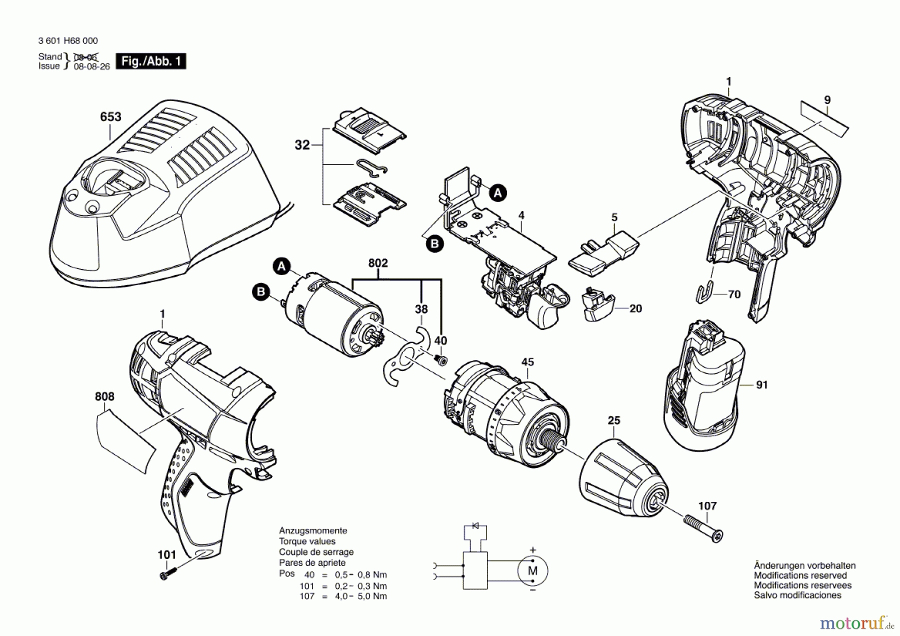 Bosch Akku Werkzeug Akku-Bohrschrauber GSR 10,8 V-LI-2 Seite 1