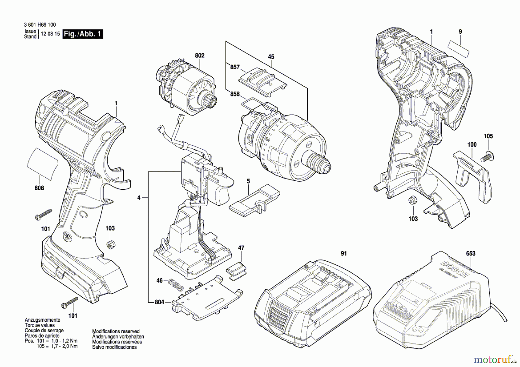 Bosch Akku Werkzeug Akku-Bohrschrauber GSR 18 V-LI HX Seite 1