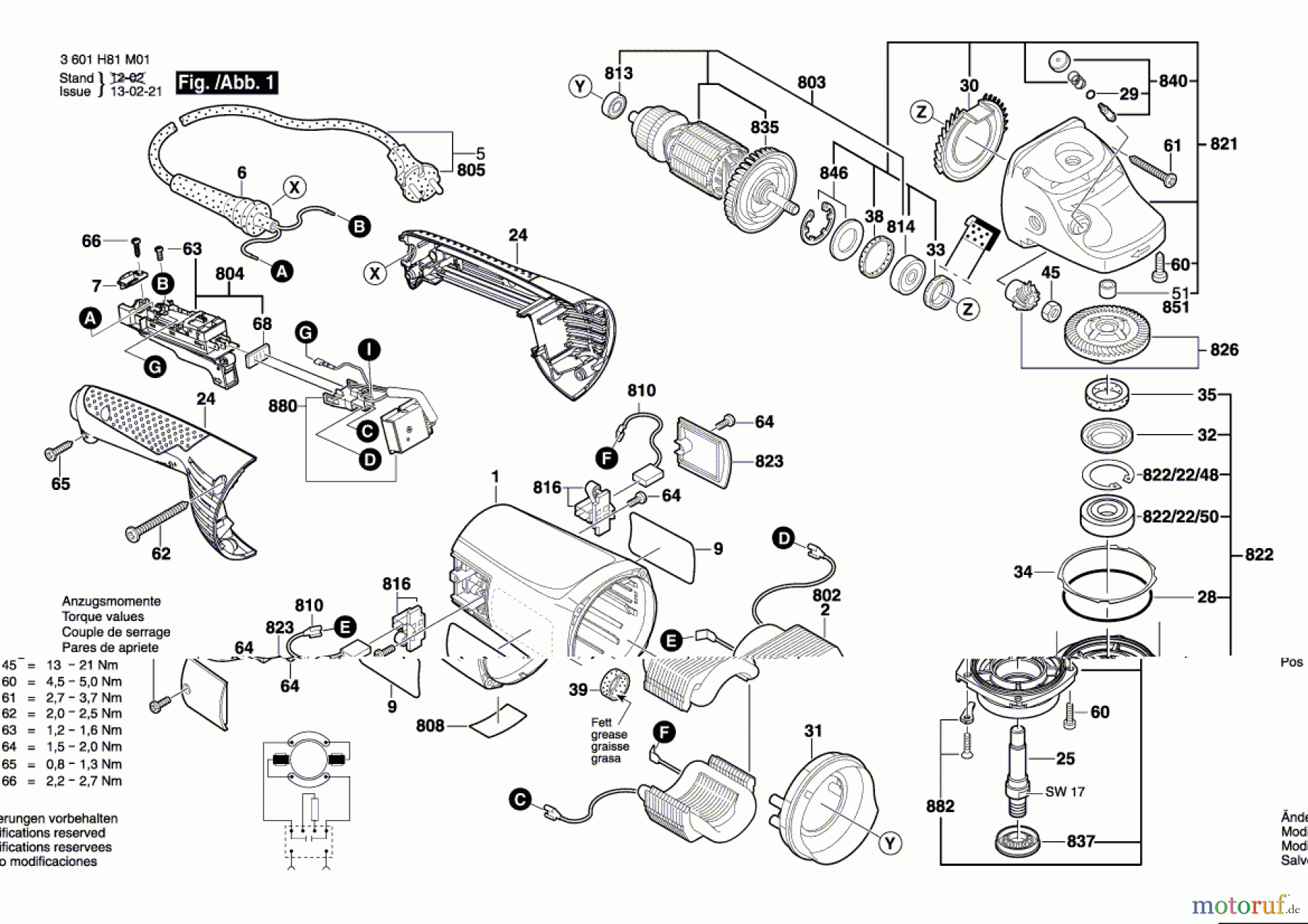 Bosch Werkzeug Winkelschleifer GWS 230 JH Seite 1