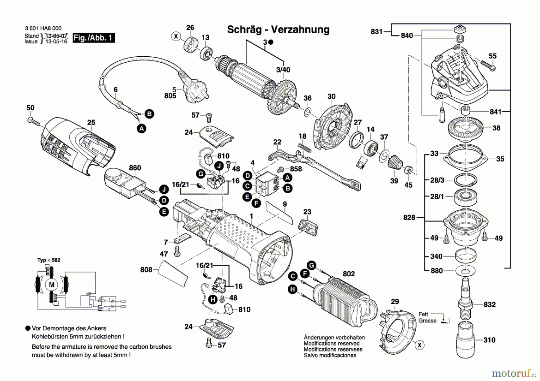  Bosch Werkzeug Elektrofeile GEF 7 E Seite 1