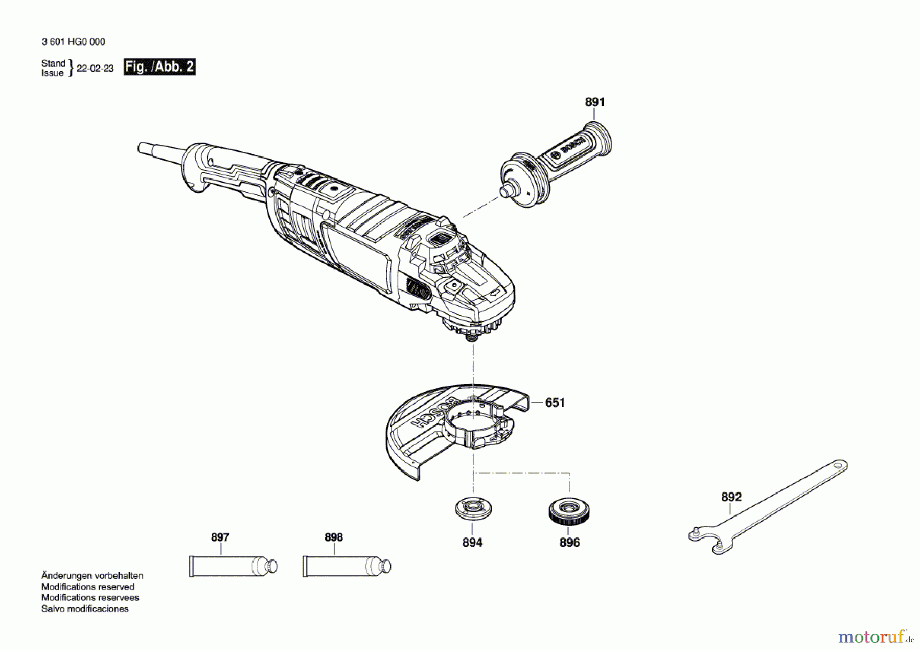 Bosch Werkzeug Winkelschleifer GWS 30-180 B Seite 2
