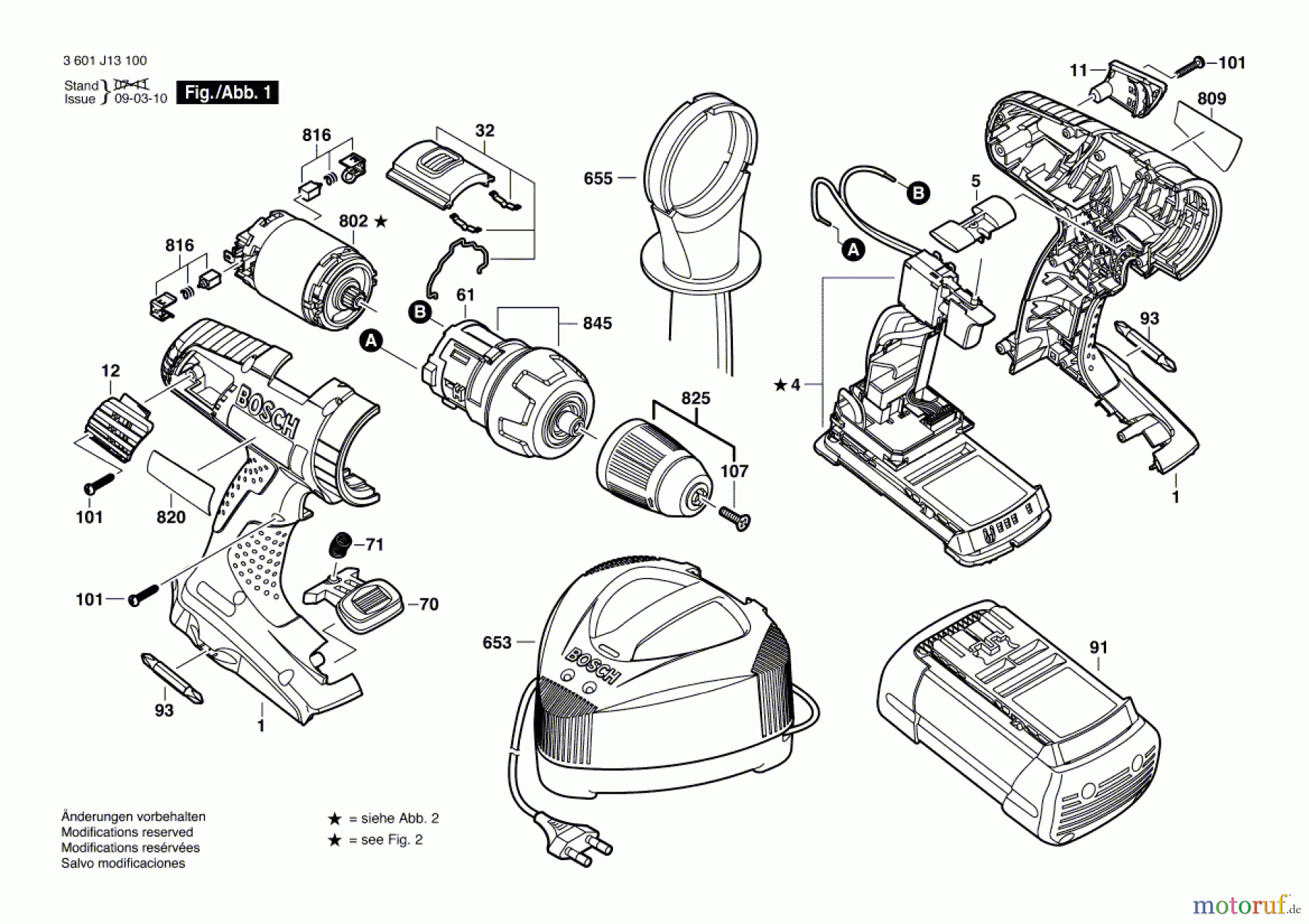 Bosch Akku Werkzeug Akku-Schlagbohrmaschine GSB 36 V-LI Seite 1