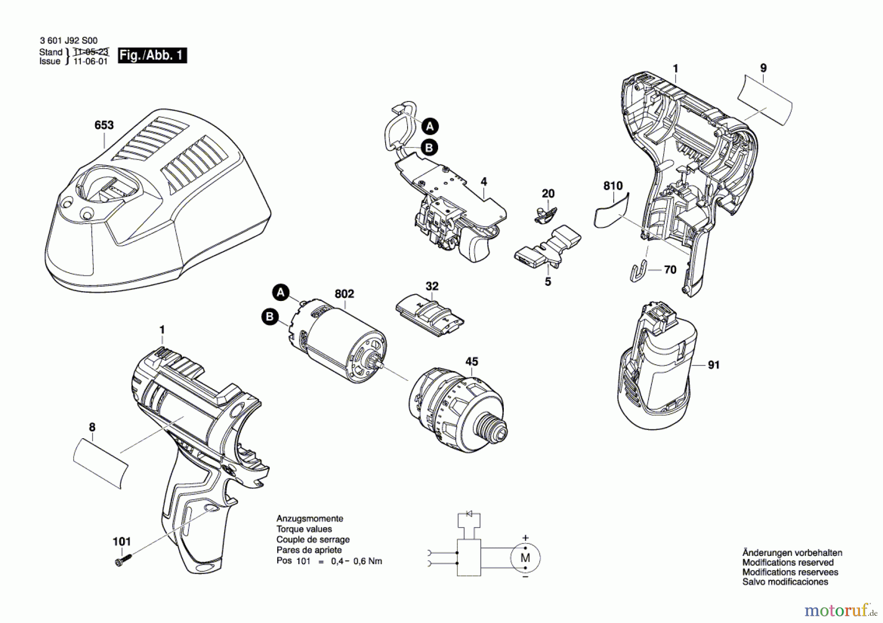 Bosch Akku Werkzeug Gw-Akku-Schrauber SDI 105 Seite 1