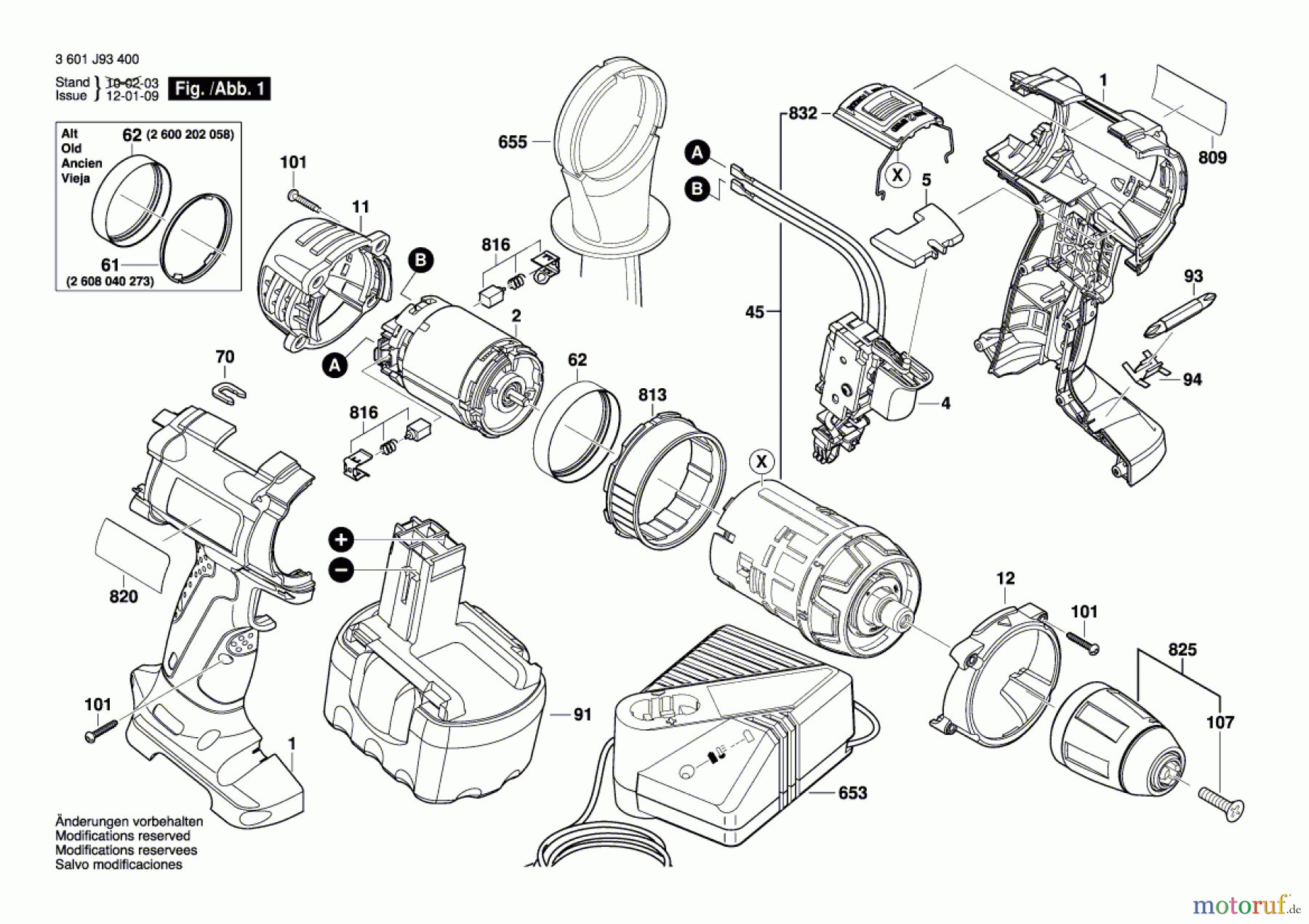 Bosch Akku Werkzeug Akku-Mittelgriffschrauber GSR 14,4 VE-2 Seite 1
