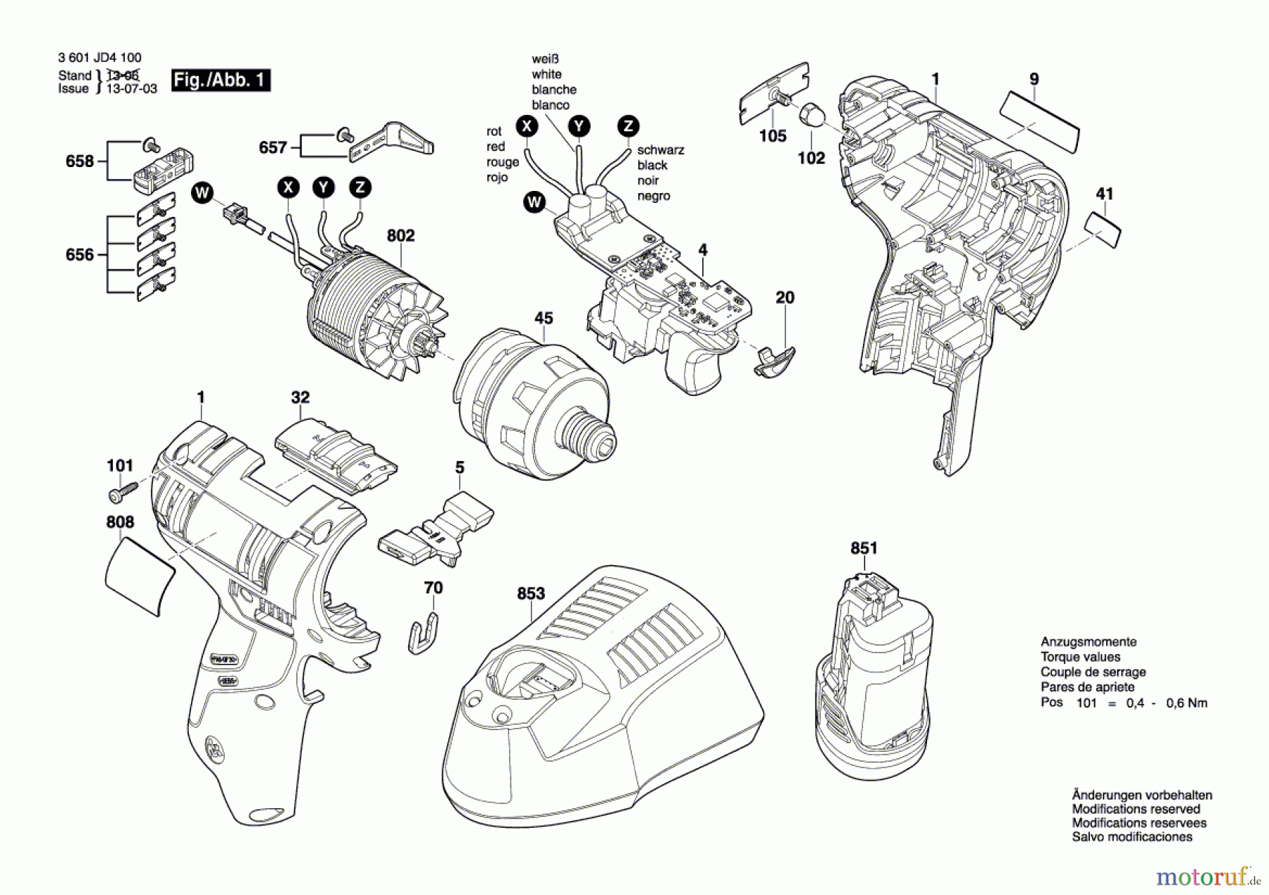 Bosch Akku Werkzeug Akku-Bohrschrauber GSR 10,8V-EC HX Seite 1