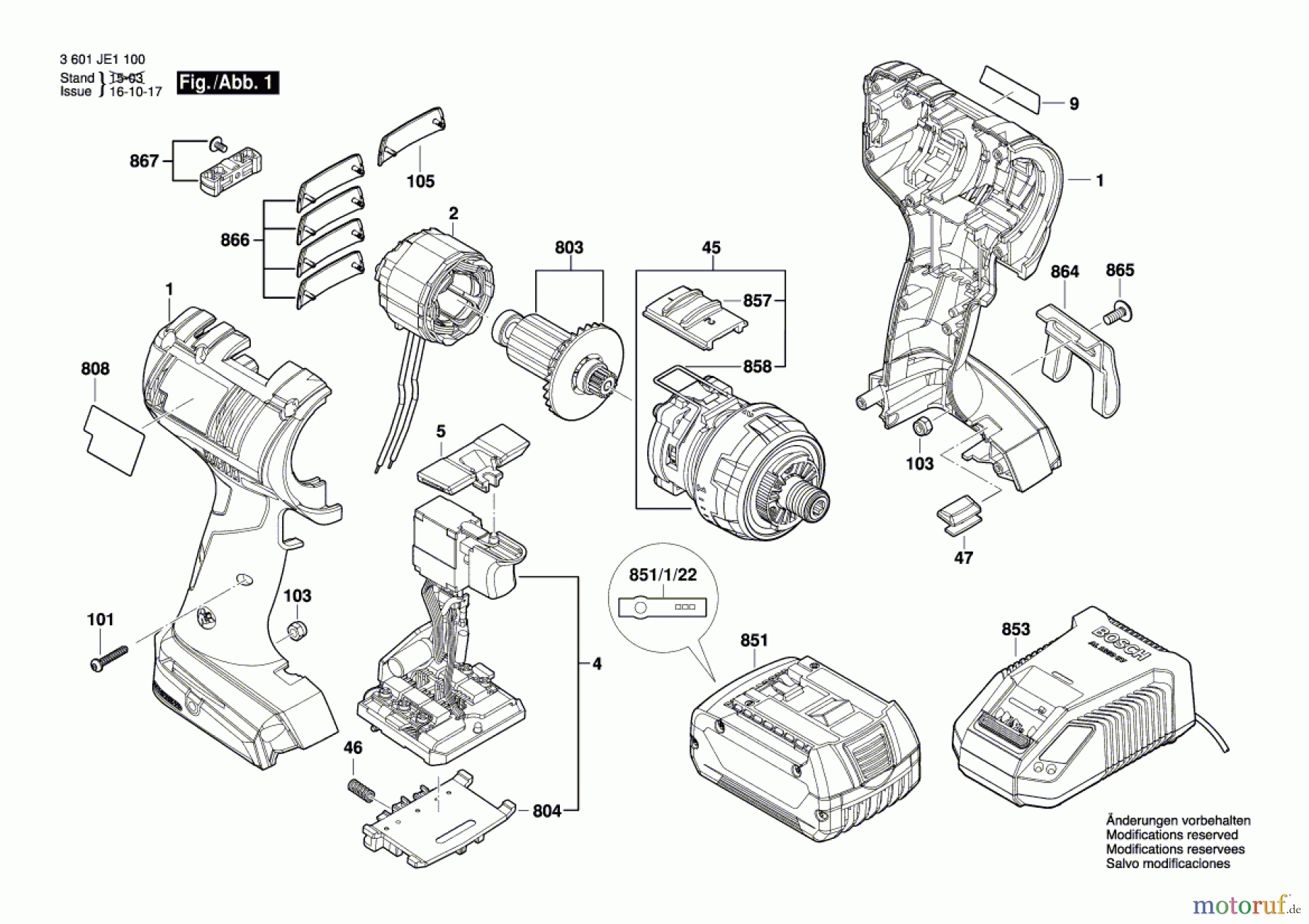 Bosch Akku Werkzeug Akku-Bohrschrauber GSR 18 V-EC FC2 Seite 1