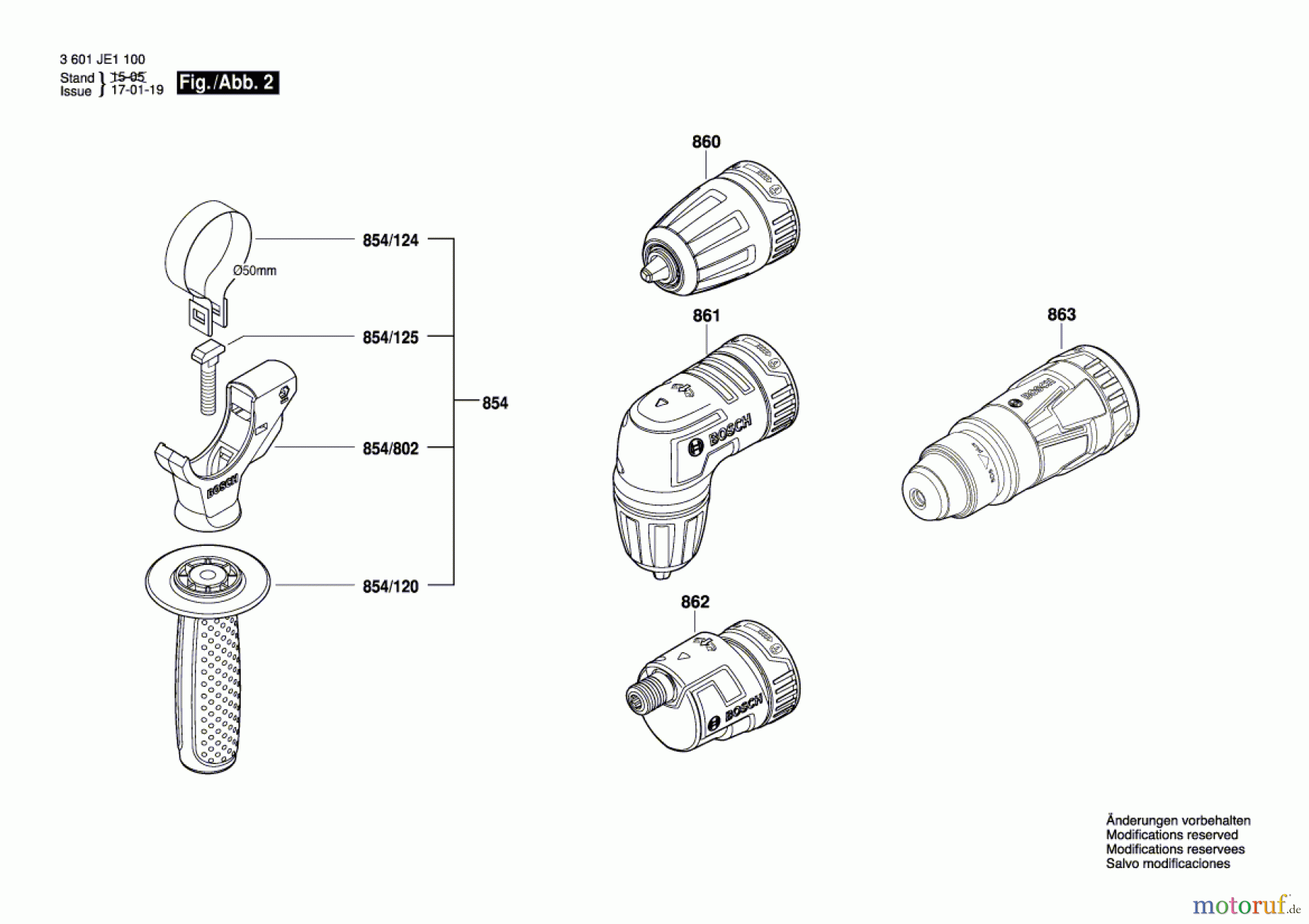 Bosch Akku Werkzeug Akku-Bohrschrauber GSR 18 V-EC FC2 Seite 2