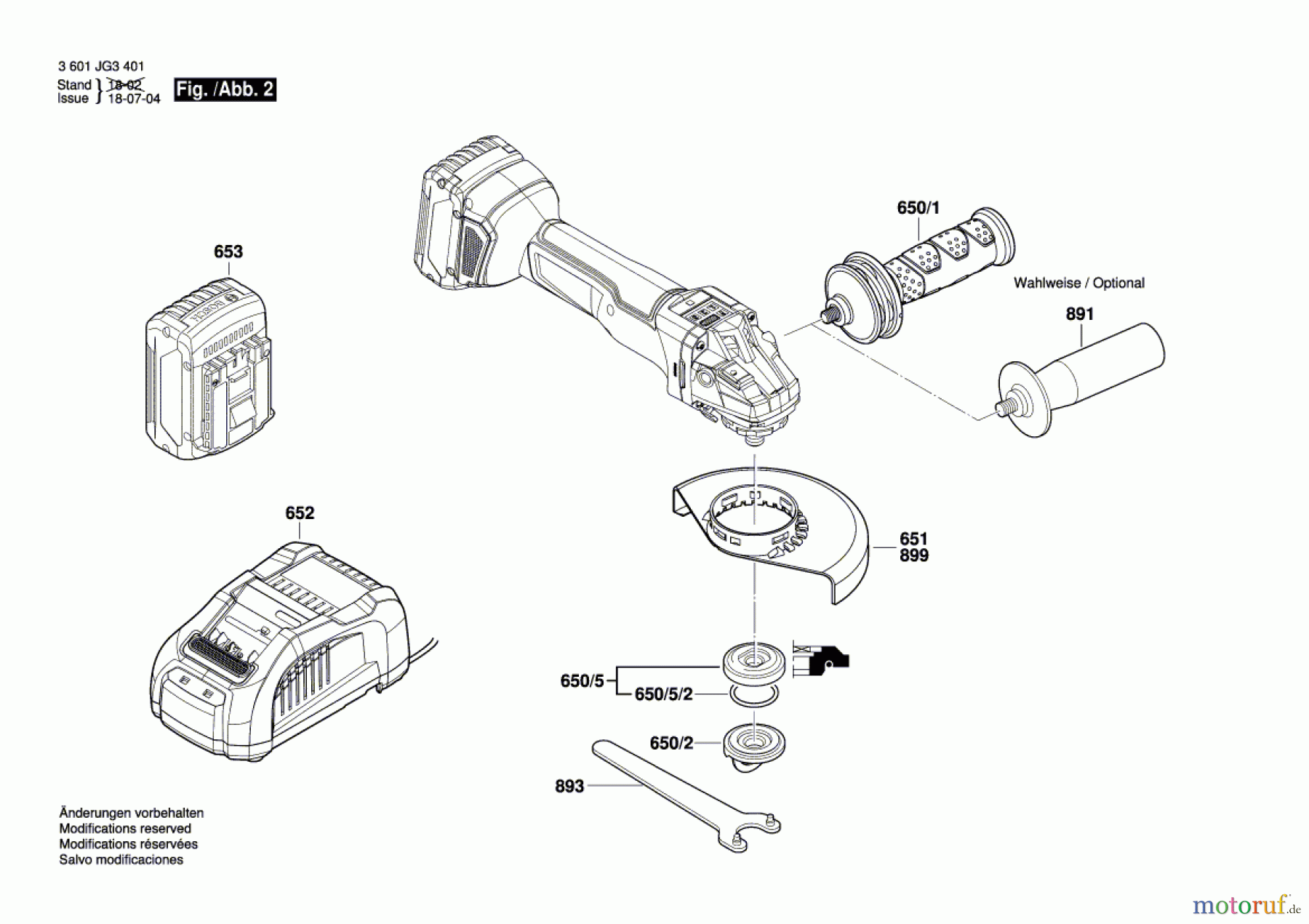  Bosch Akku Werkzeug Akku-Winkelschleifer GWS 18V-10 SC Seite 2