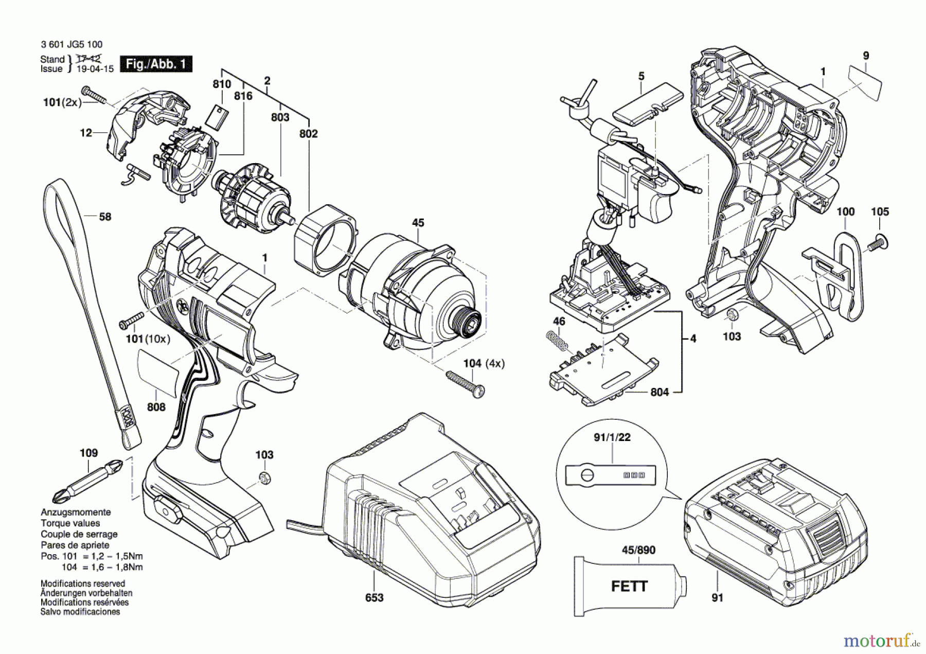 Bosch Werkzeug Schlagschrauber GDR 18V-160 Seite 1