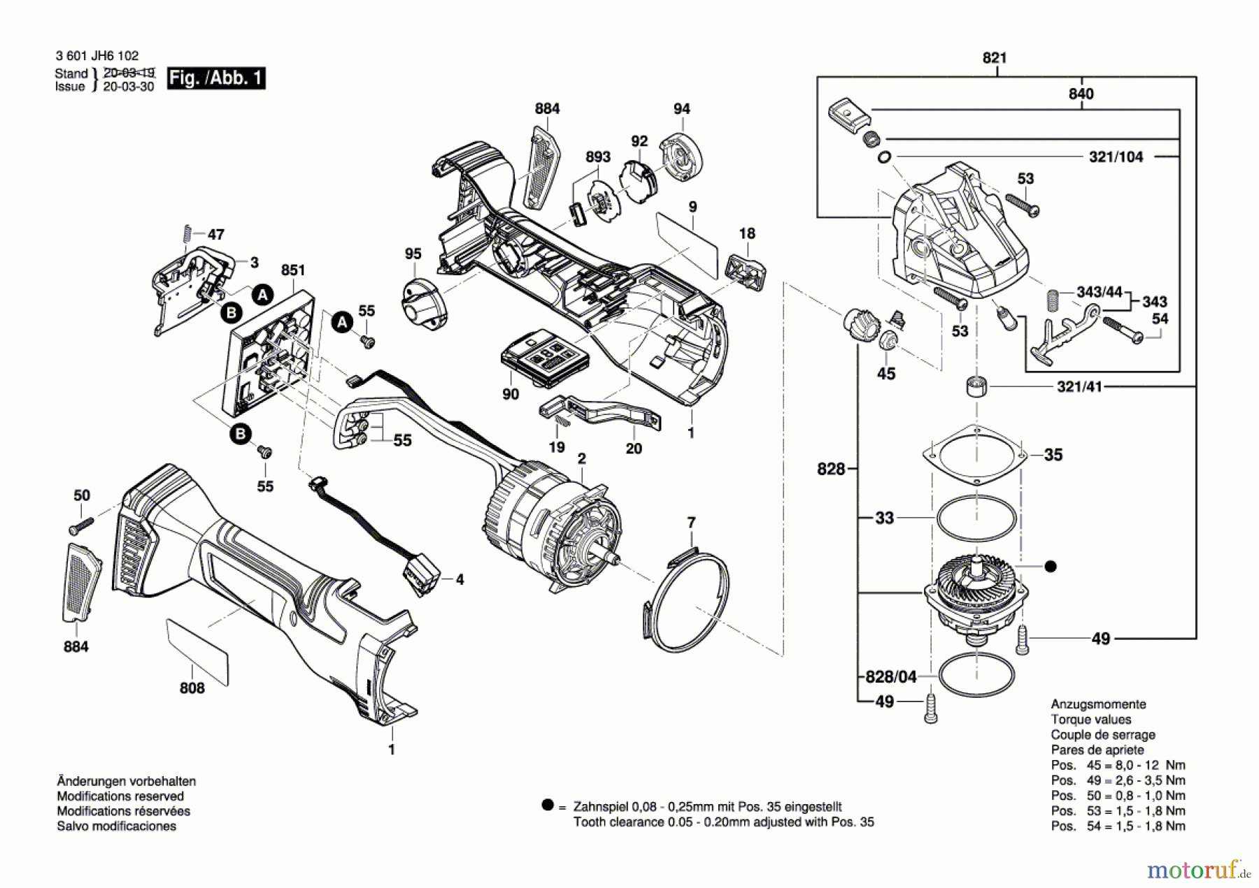 Bosch Akku Werkzeug Akku-Winkelschleifer GWS 18V-15 SC Seite 1
