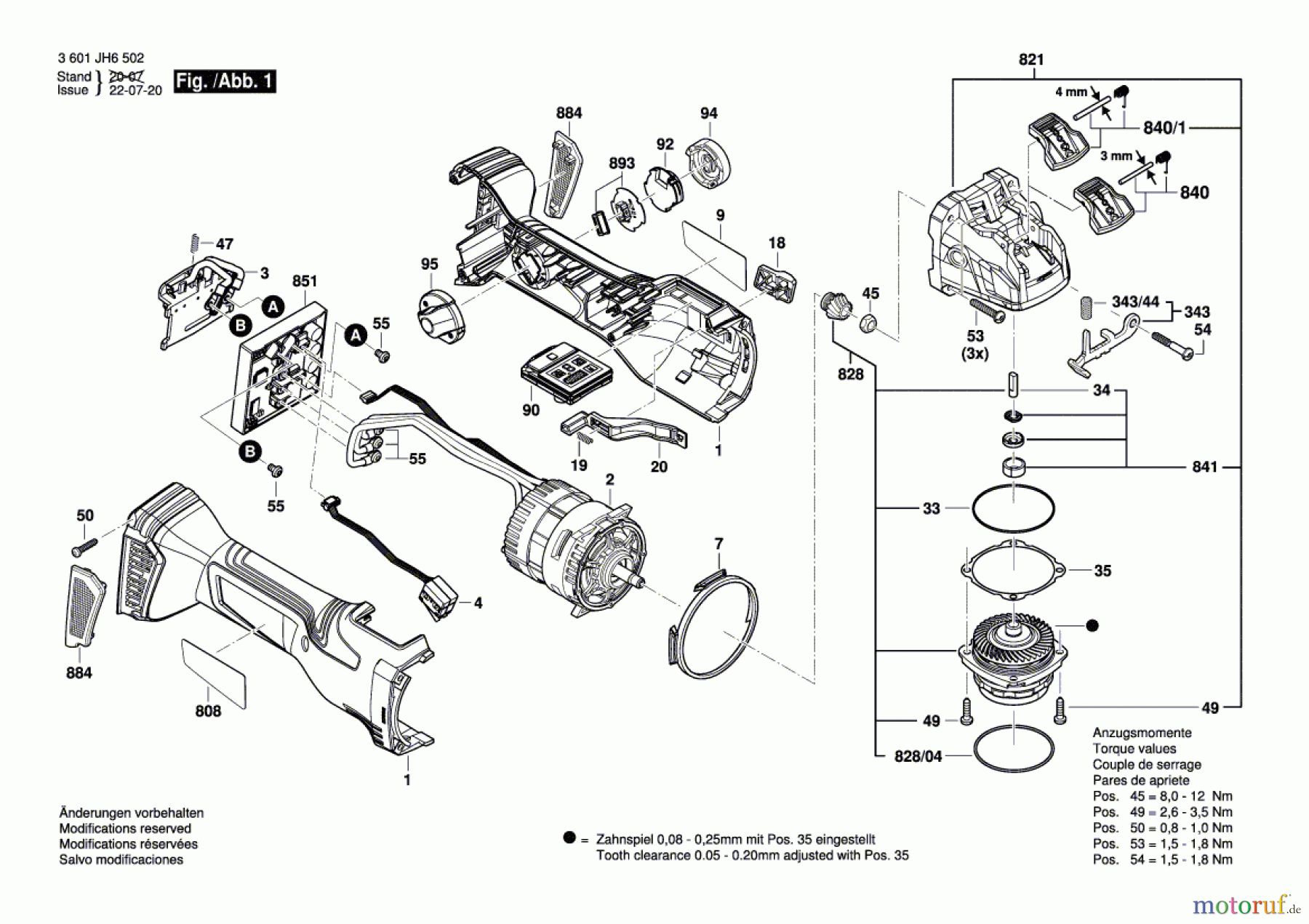 Bosch Akku Werkzeug Akku-Winkelschleifer GWX 18V-15 SC Seite 1