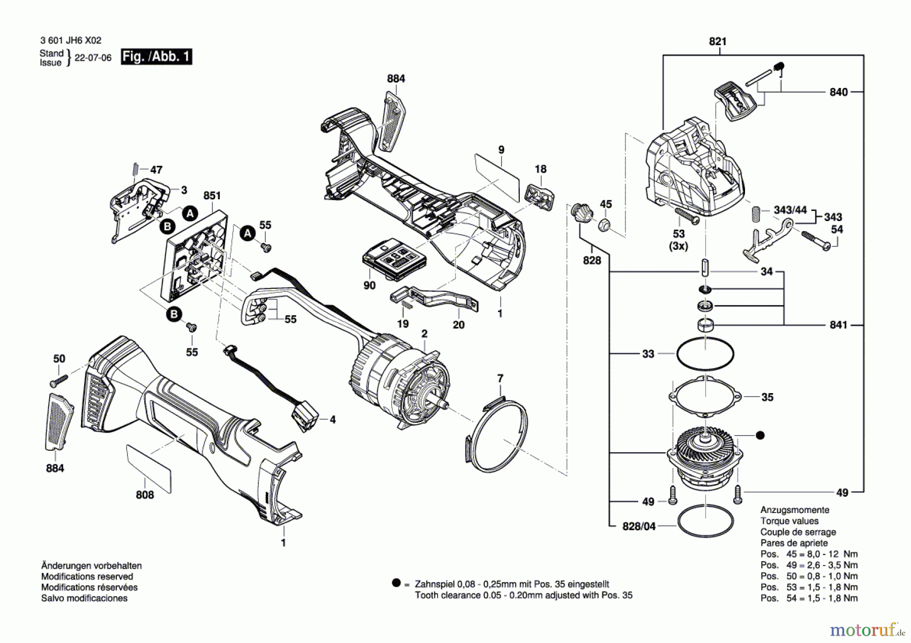 Bosch Akku Werkzeug Akku-Winkelschleifer GWX 18V-15 SC Seite 1