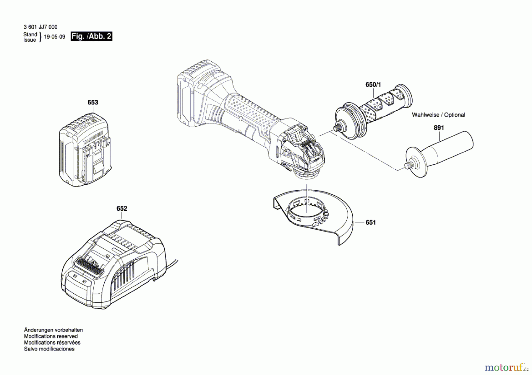  Bosch Akku Werkzeug Akku-Winkelschleifer GWX 18V-8 Seite 2