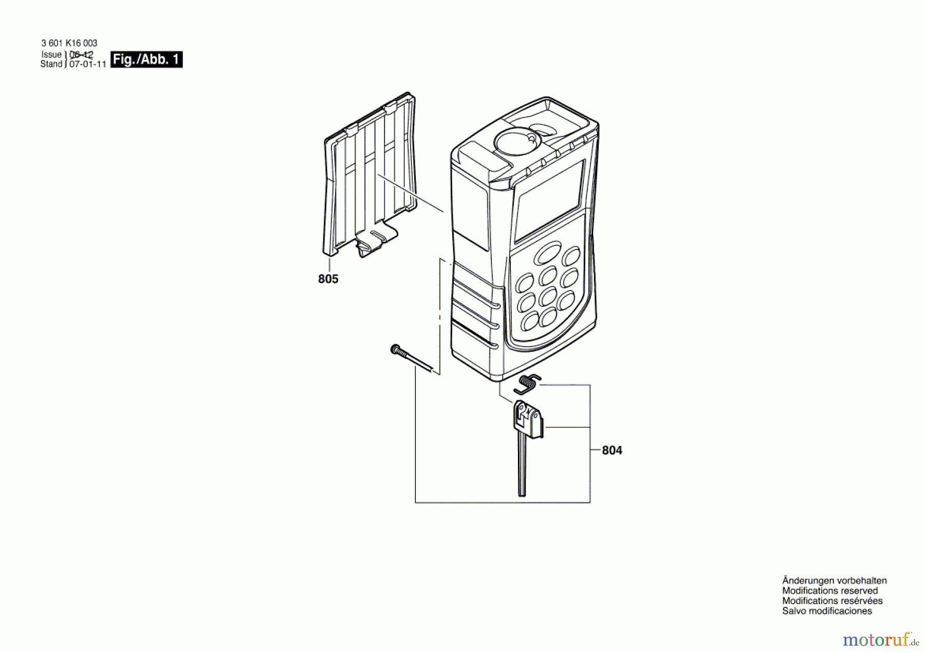Bosch Werkzeug Entfernungsmesser HD 50 Seite 1