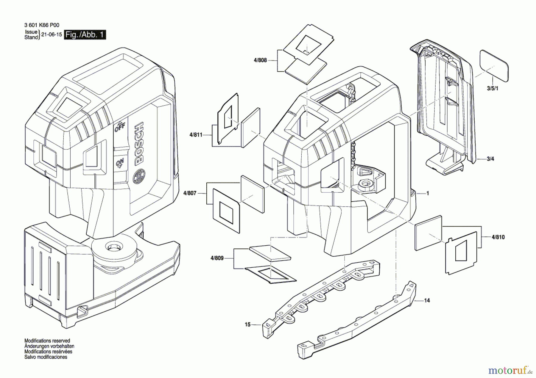 Bosch Werkzeug Baulaser GPL 5 G Seite 1