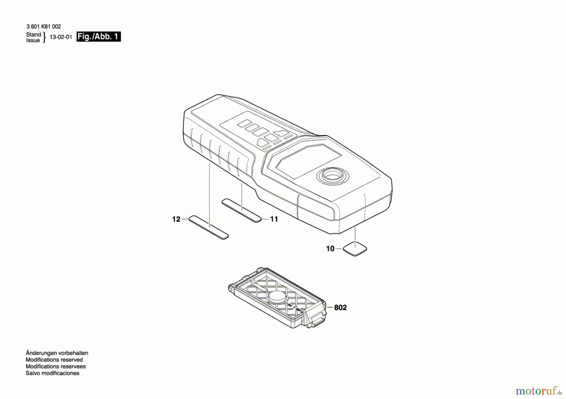 Bosch Werkzeug Metallortungsgerät Multi-Detektor Seite 1