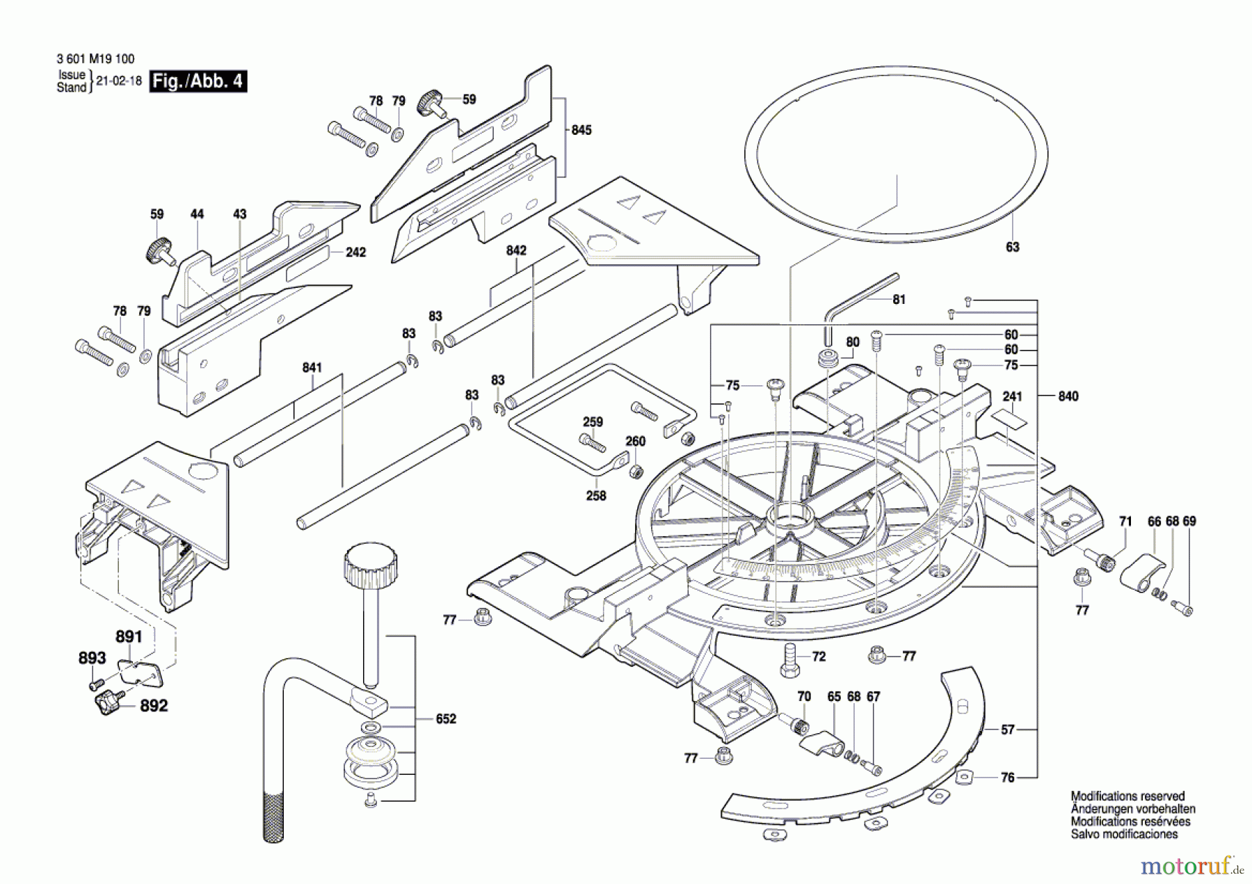 Bosch Werkzeug Kapp-/Zugsäge GCM 8 SJL Seite 4