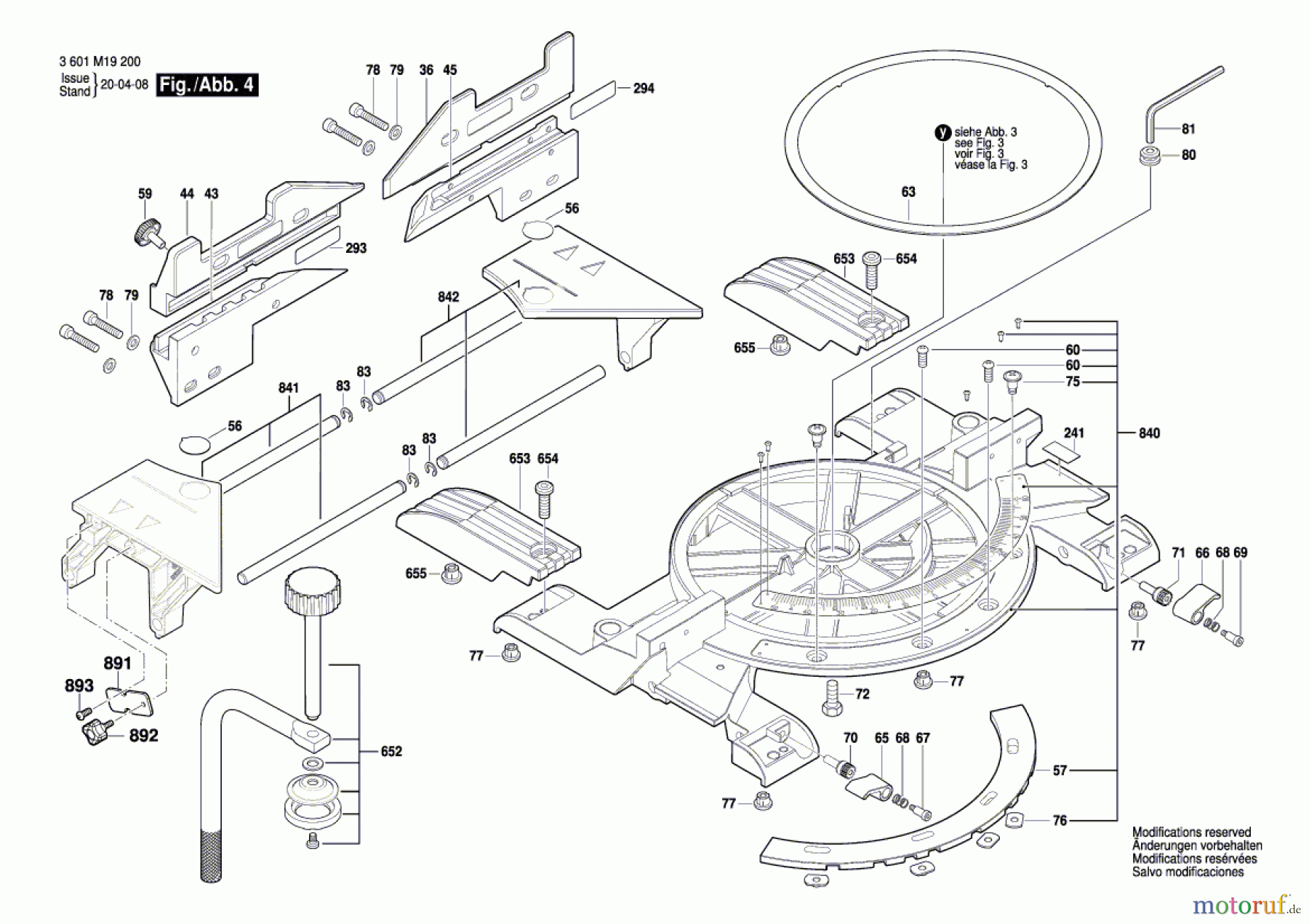 Bosch Werkzeug Kapp-/Zugsäge GCM 8 SDE Seite 4
