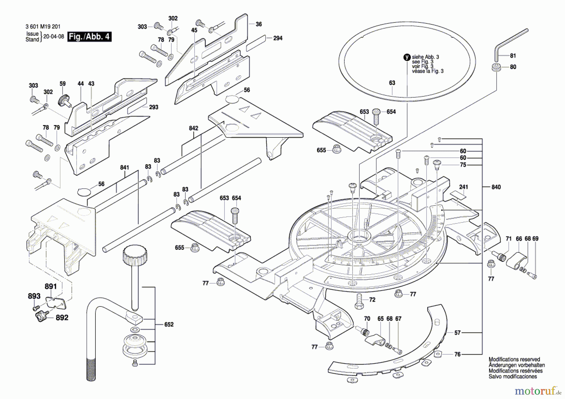 Bosch Werkzeug Kapp-/Zugsäge GCM 8 SDE Seite 4