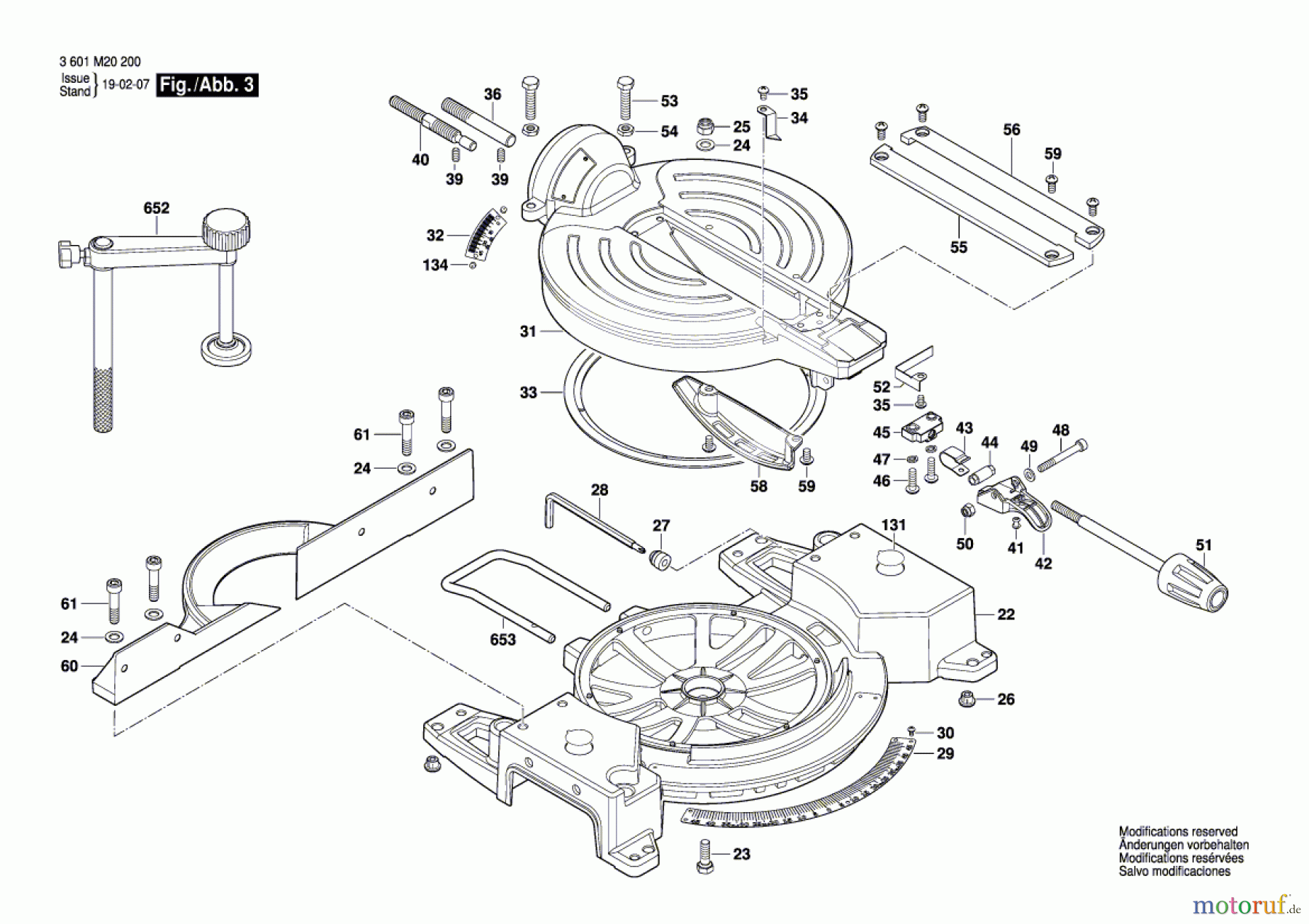 Bosch Werkzeug Kapp-/Gehrungssäge GCM 10 J Seite 3