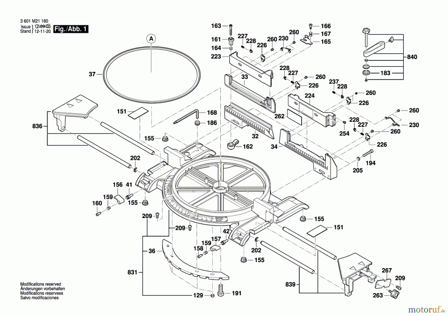 Bosch Werkzeug Kapp-/Gehrungssäge GCM 12 MX Seite 1