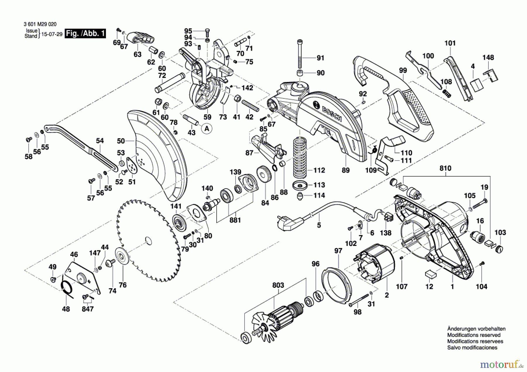Bosch Werkzeug Kapp-/Zugsäge GCM 10 MX Seite 1