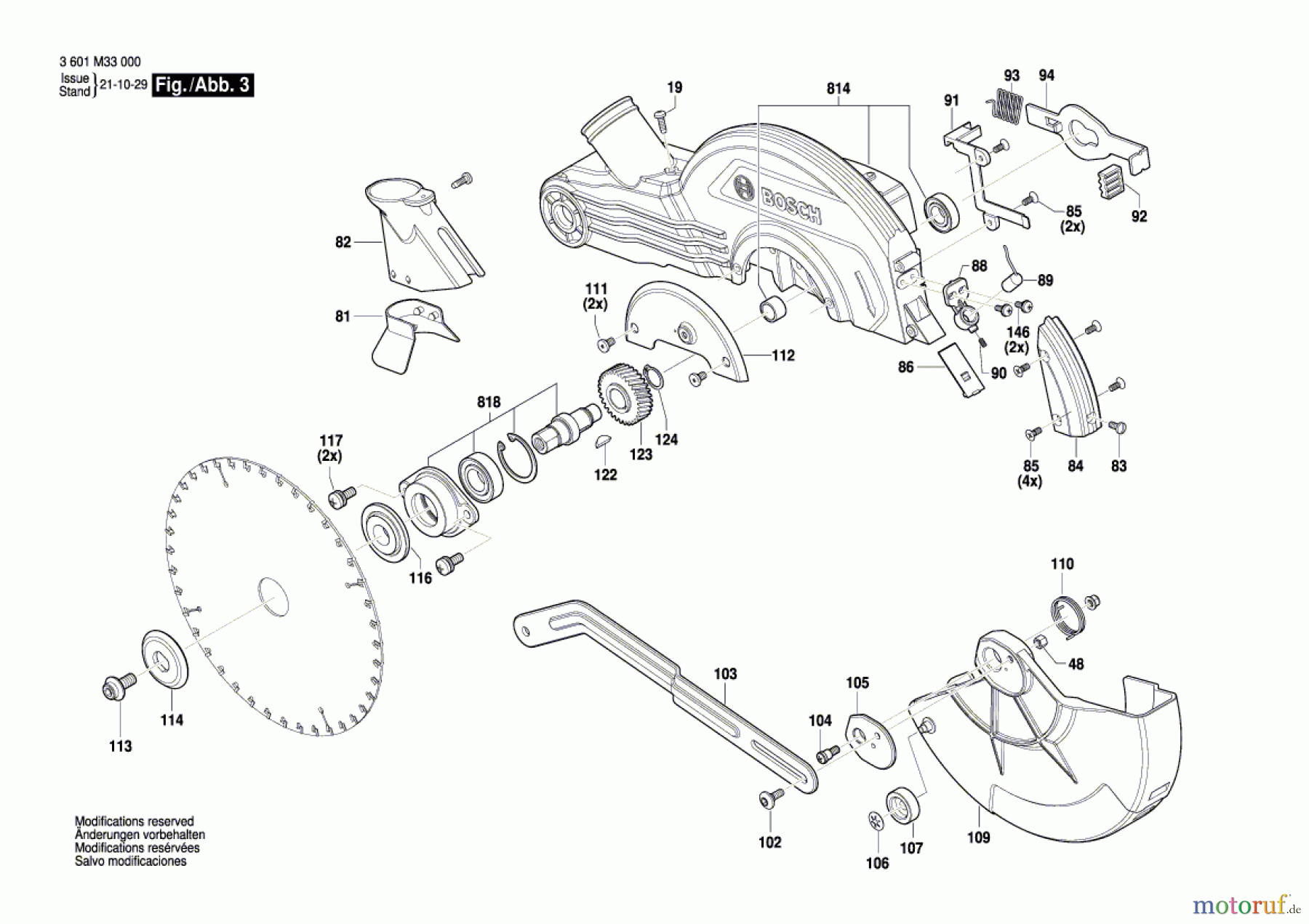 Bosch Werkzeug Kapp-/Gehrungssäge GCM 216 Seite 3