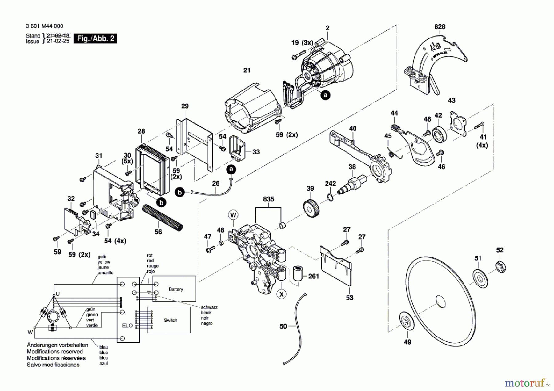 Bosch Werkzeug Tischkreissäge GTS 18V-216 Seite 2