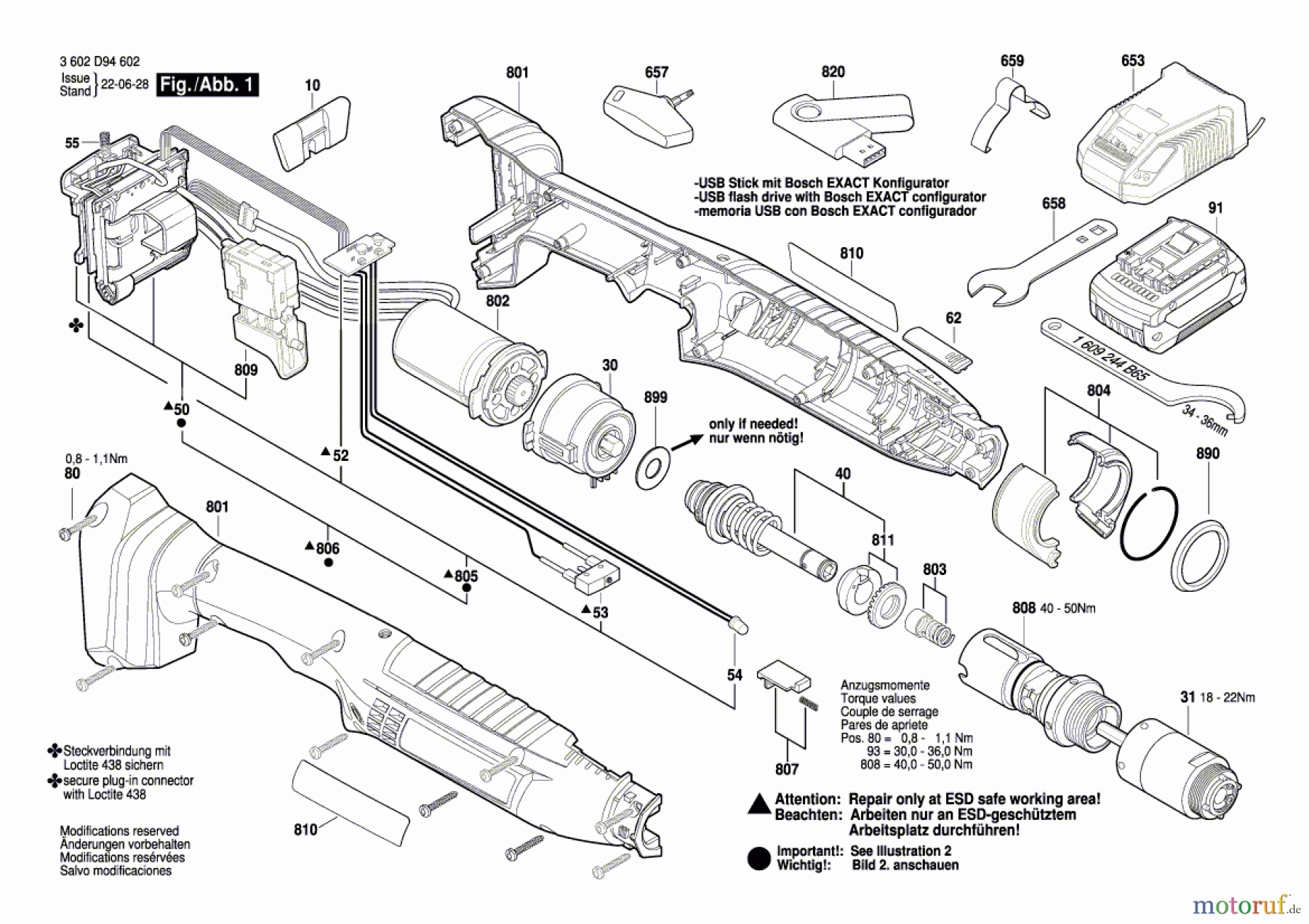 Bosch Akku Werkzeug Iw-Akku-Schrauber ANGLE EXACT ION 23-380 Seite 1