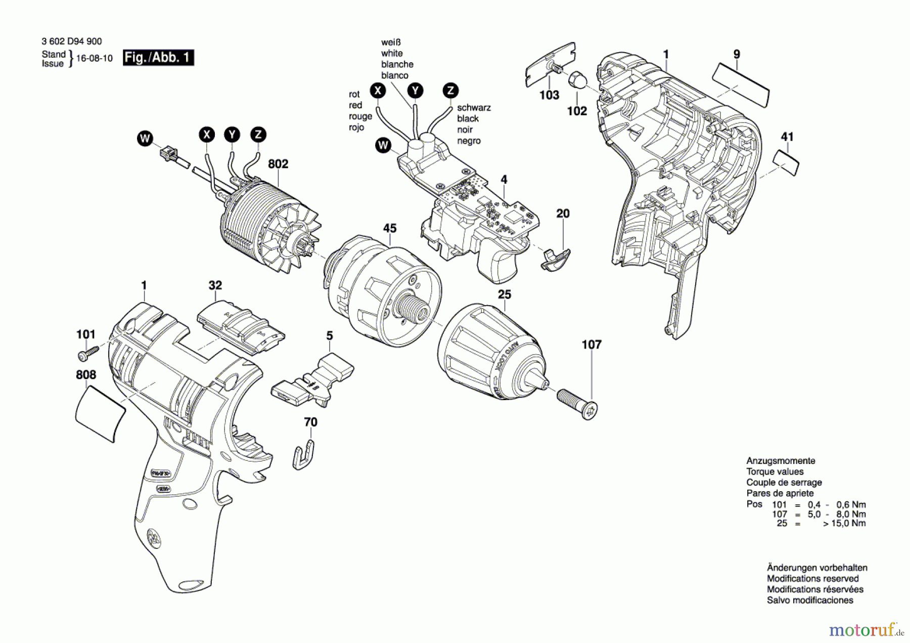 Bosch Akku Werkzeug Akku-Bohrschrauber GSR 10,8V-EC Seite 1
