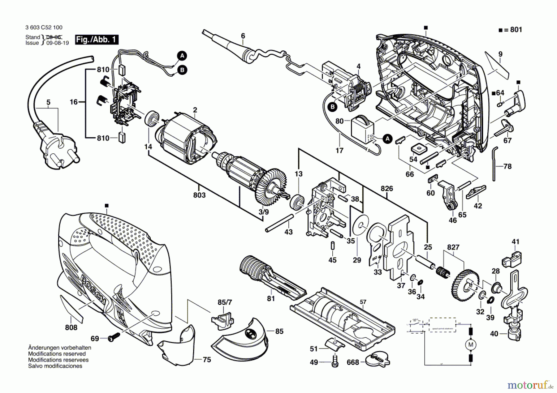 Bosch Werkzeug Stichsäge PST 800 PEL Seite 1