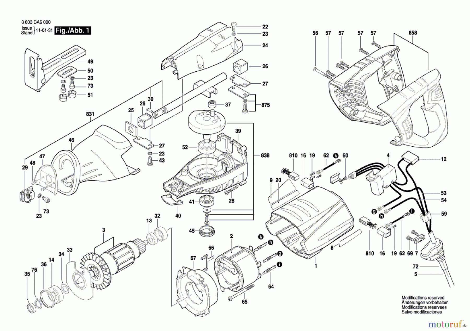  Bosch Werkzeug Säbelsäge PSA 900 E Seite 1