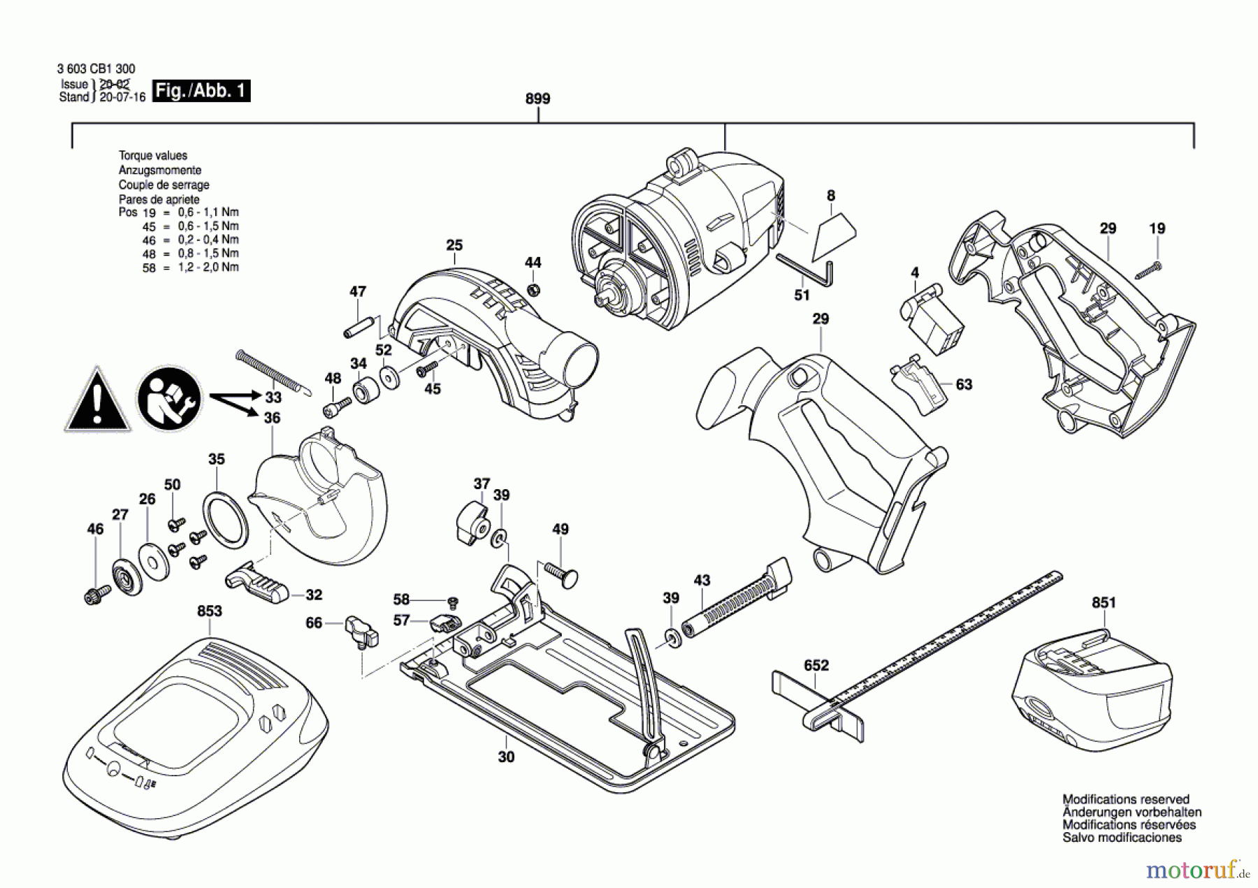 Bosch Akku Werkzeug Akku-Kreissäge PKS 18 LI Seite 1