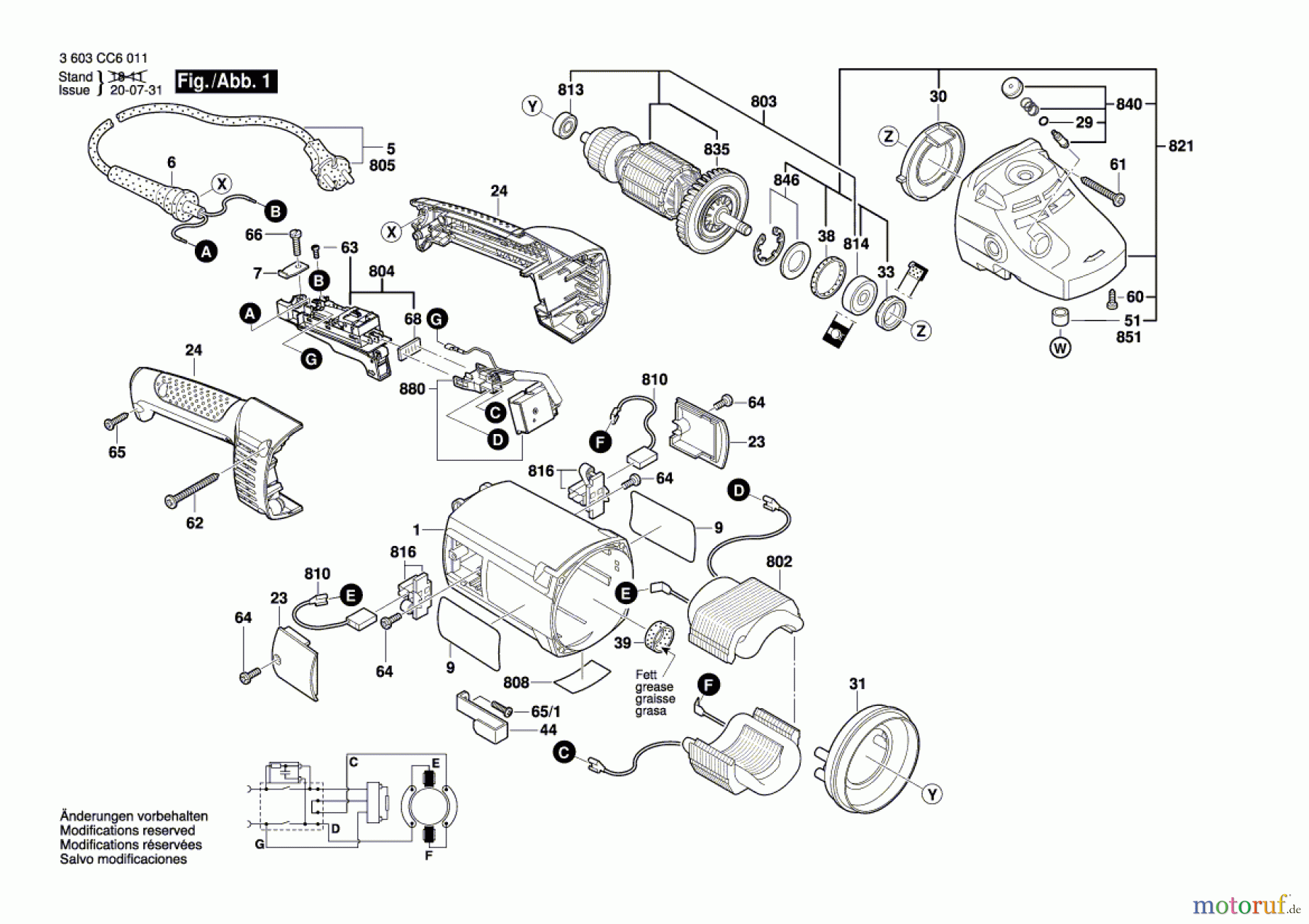 Bosch Werkzeug Winkelschleifer PWS 2000-230 JE Seite 1