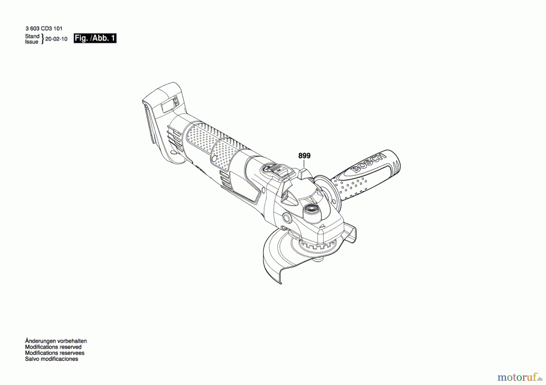  Bosch Akku Werkzeug Akku-Winkelschleifer AdvancedGrind 18 Seite 1