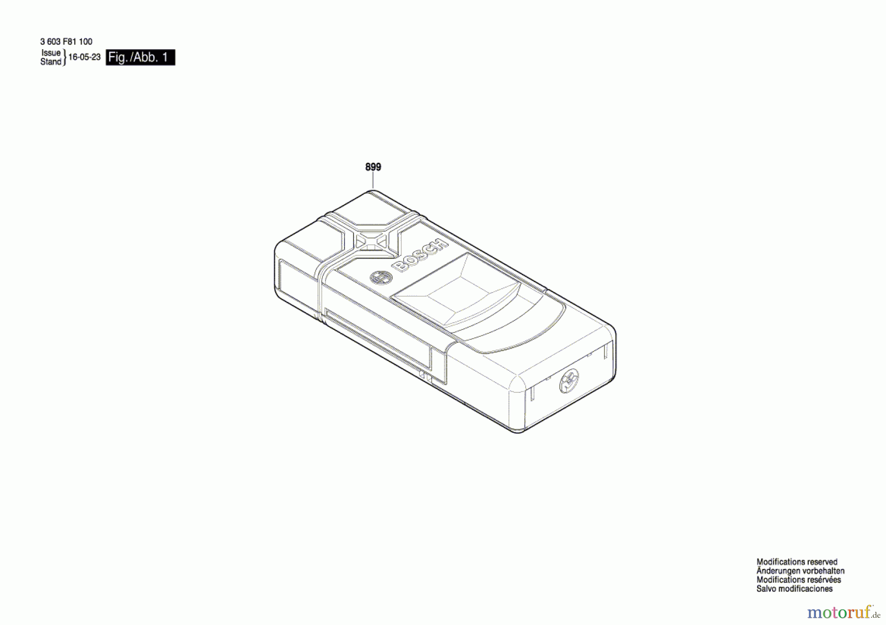 Bosch Werkzeug Metallortungsgerät PMD 7 Seite 1