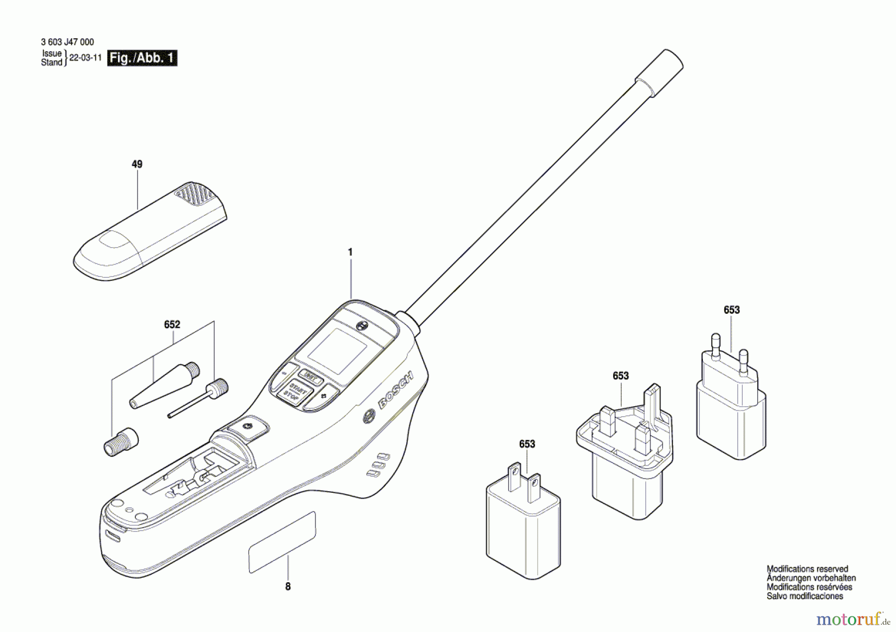 Bosch Werkzeug Luftpumpe EasyPump Seite 1