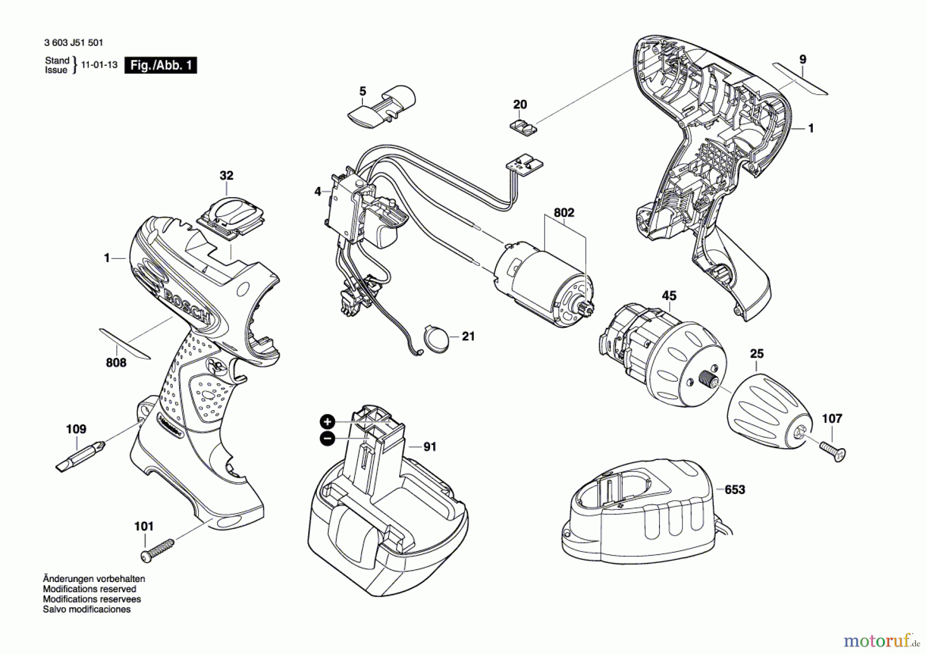 Bosch Akku Werkzeug Akku-Schrauber PSR 12-2 Seite 1