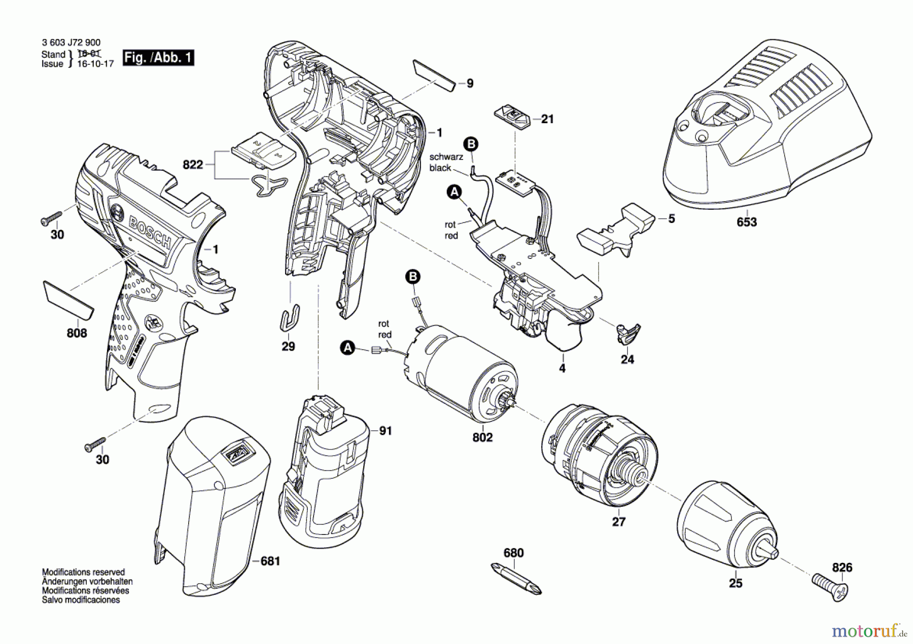 Bosch Akku Werkzeug Akku-Bohrschrauber PSR 10,8 LI-2 Seite 1